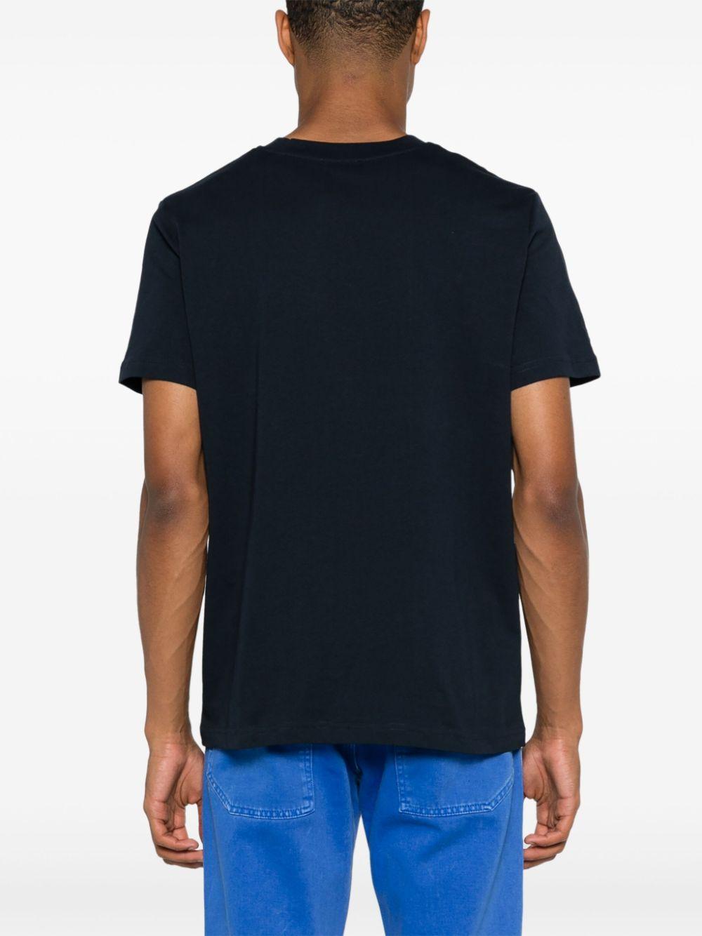 Flocked-logo cotton T-shirt<BR/><BR/><BR/> COHBM M26384TIQ A.P.C. 