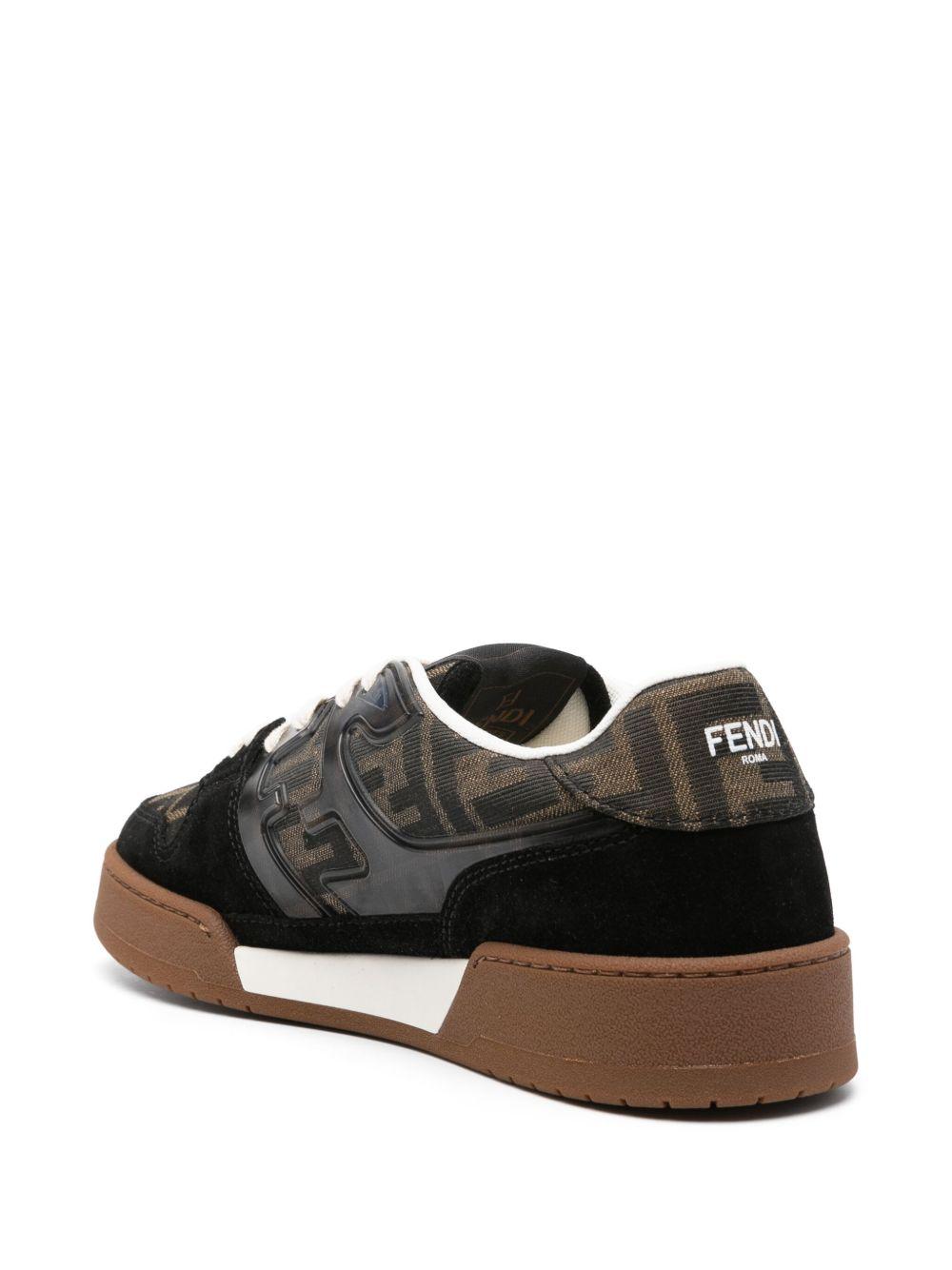Zucca-monogram panelled sneakers 8E8470 AQ6IF17JT FENDI 