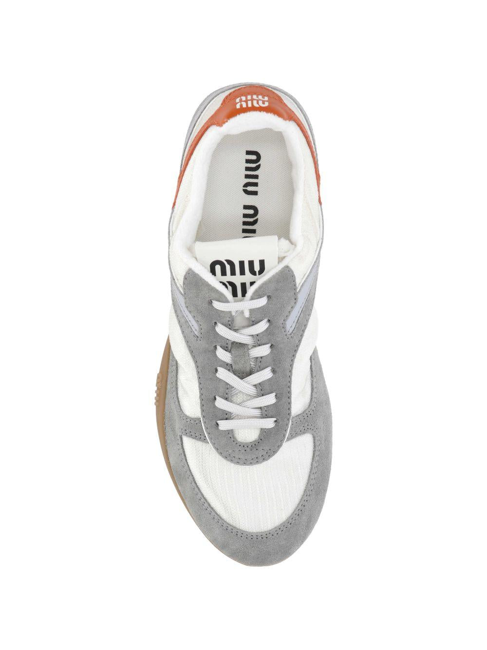 Gymnasium technical fabric and suede sneakers 5E428E71L F-A005F0MIW MIU MIU 
