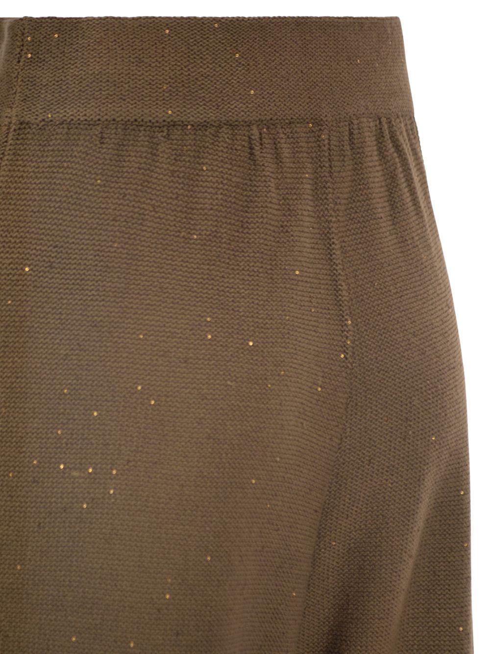 cotton and linen pants with sequins PAD266F351D273 1268 FABIANA FILIPPI 