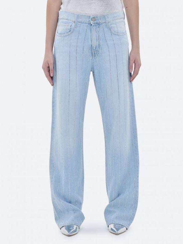 Mila straight-fit jeans with rhinestones 352P522 81 CYCLE 