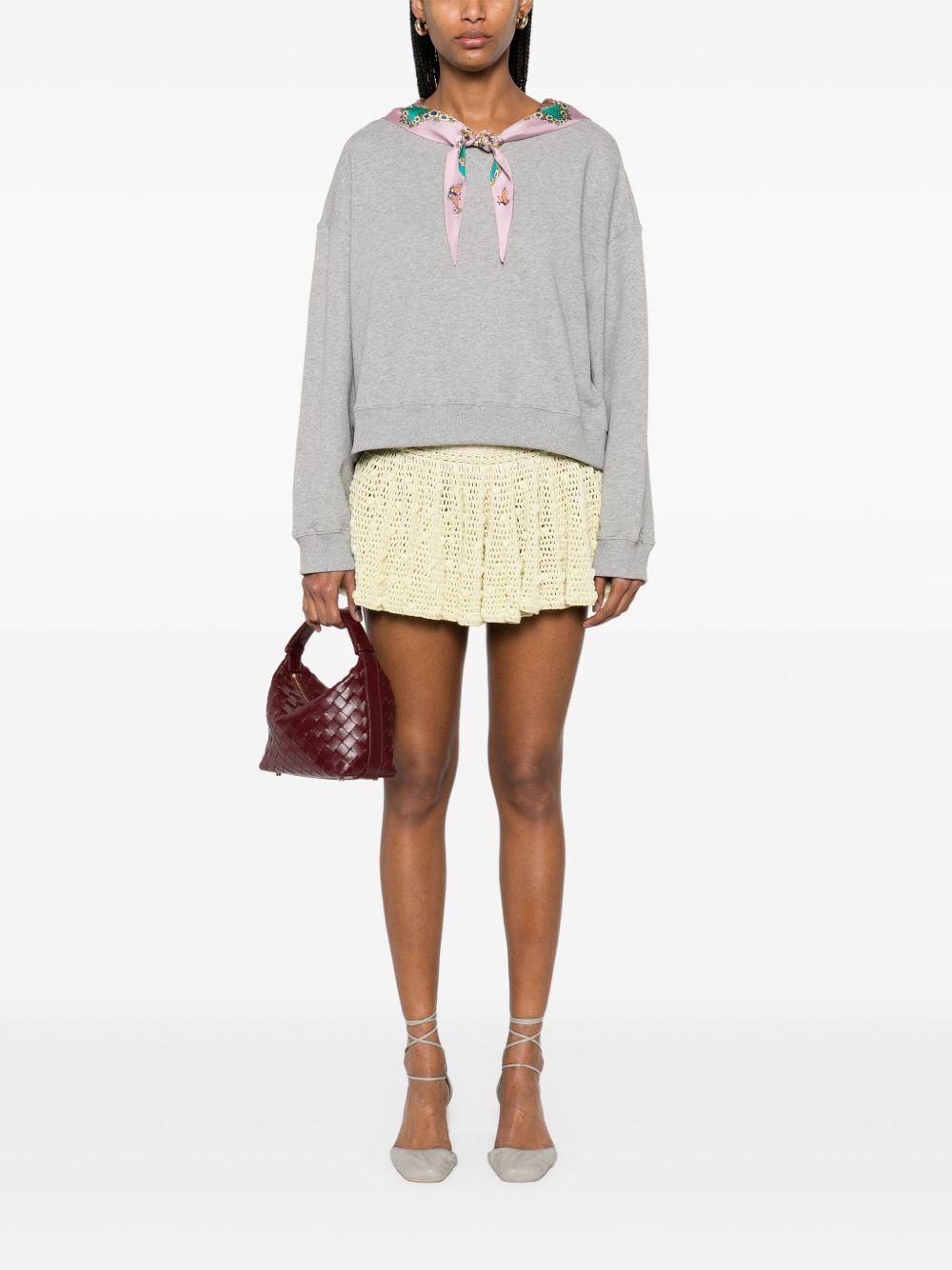 Scarf-detailed sweatshirt<BR/><BR/> WRMB0005 AU071S8290 ETRO 