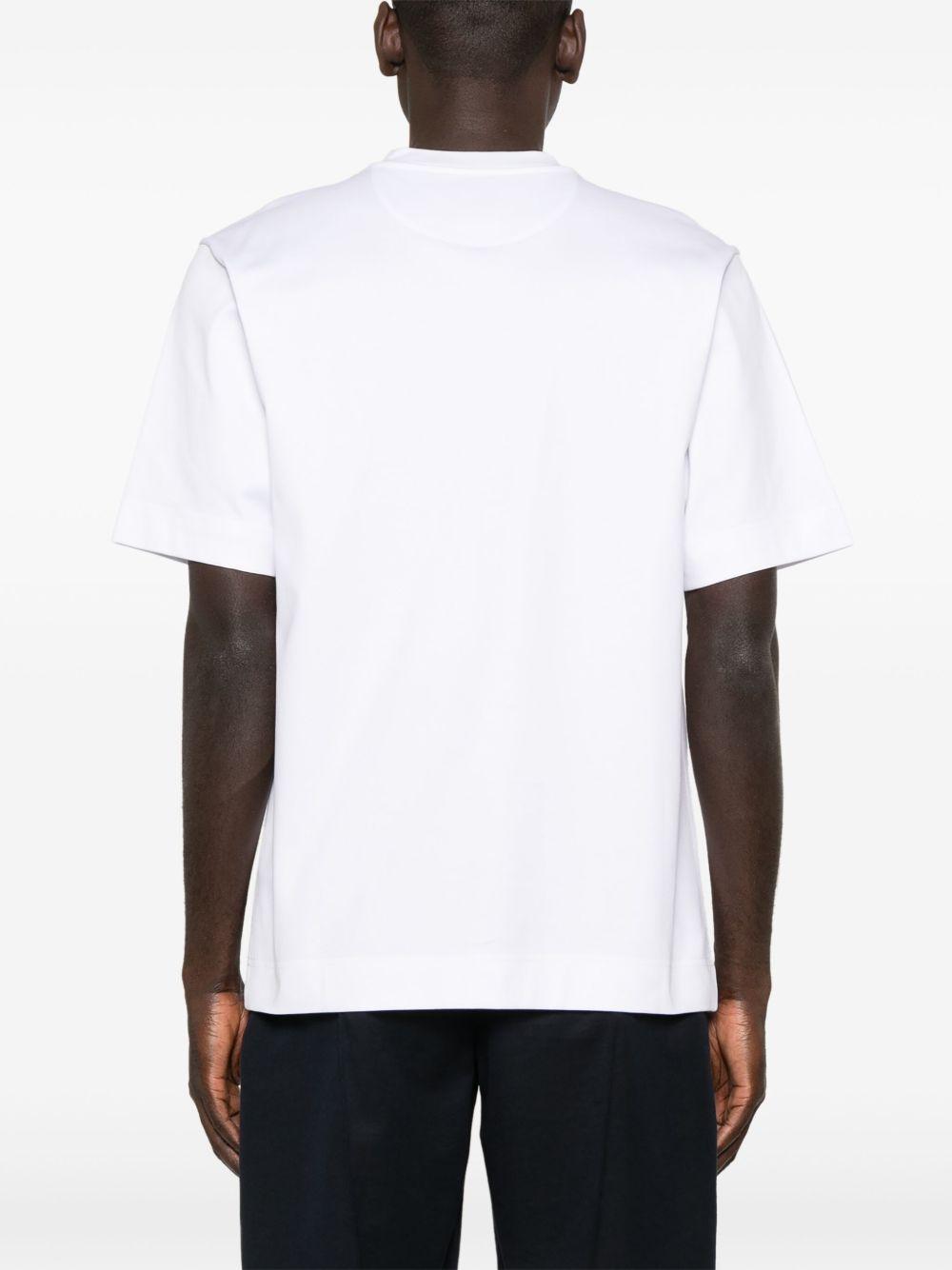 FF-plaque cotton T-shirt<BR/><BR/> FY0936 ARYYF0QA0 FENDI 