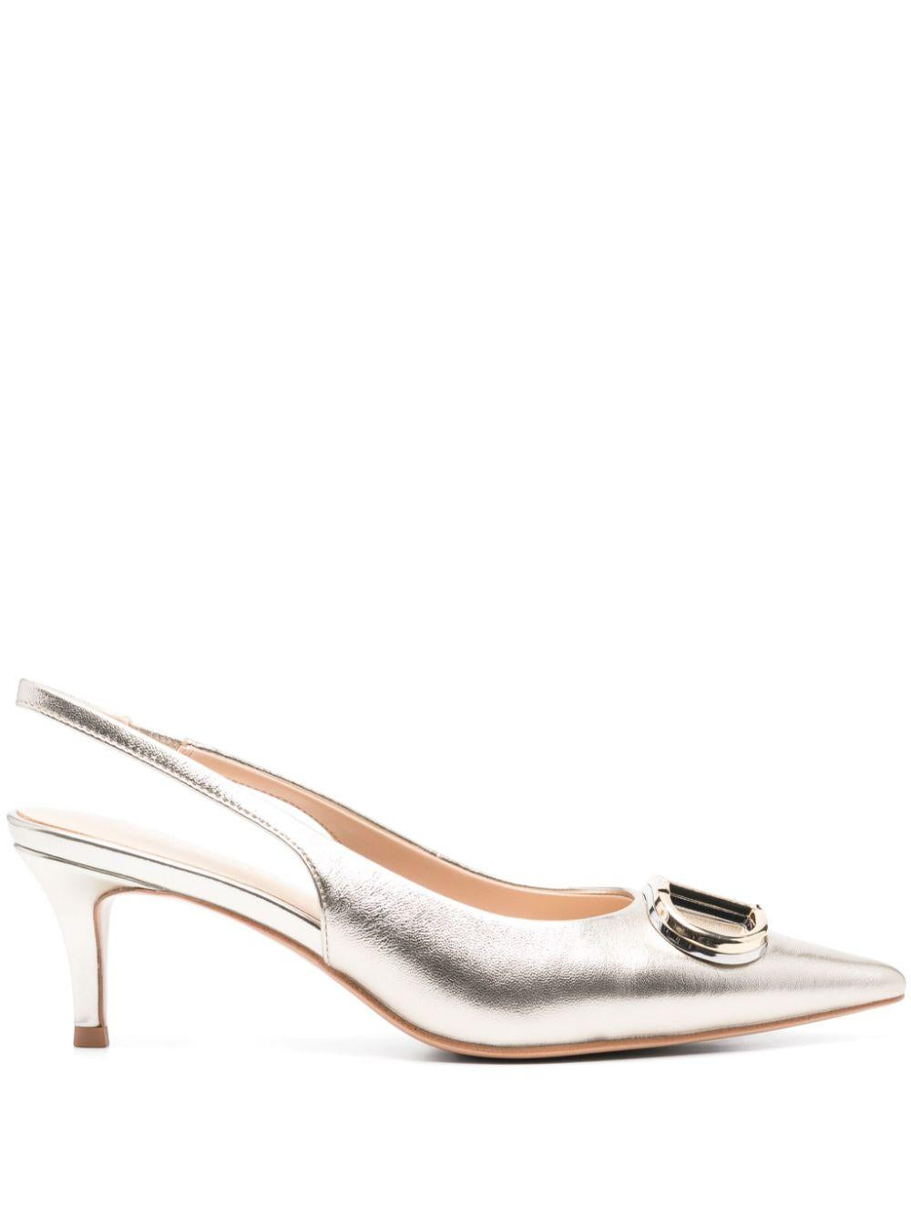 60mm Oval T slingback pumps<BR/><BR/><BR/> 251TCP062 11733 TWINSET 