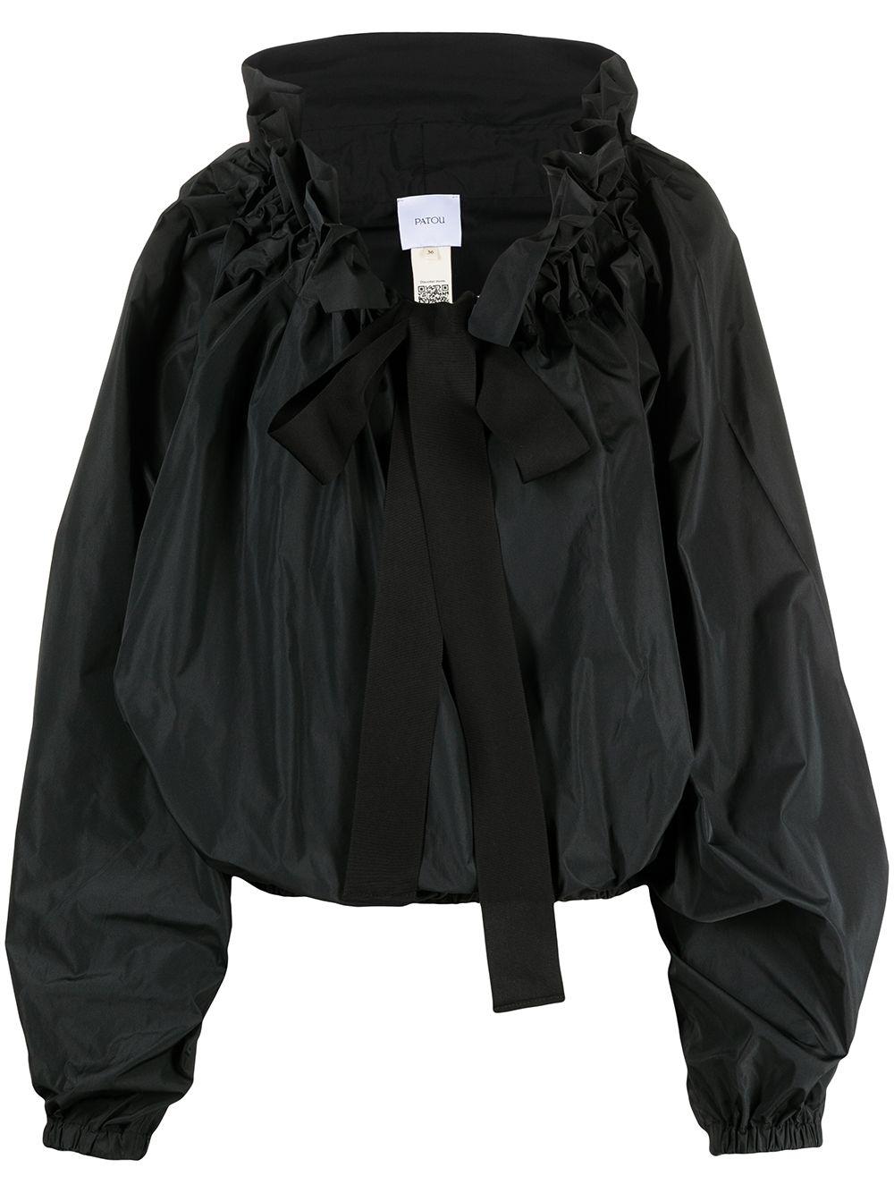 Grosgrain puff-sleeve blouse TO0170011 999B PATOU 
