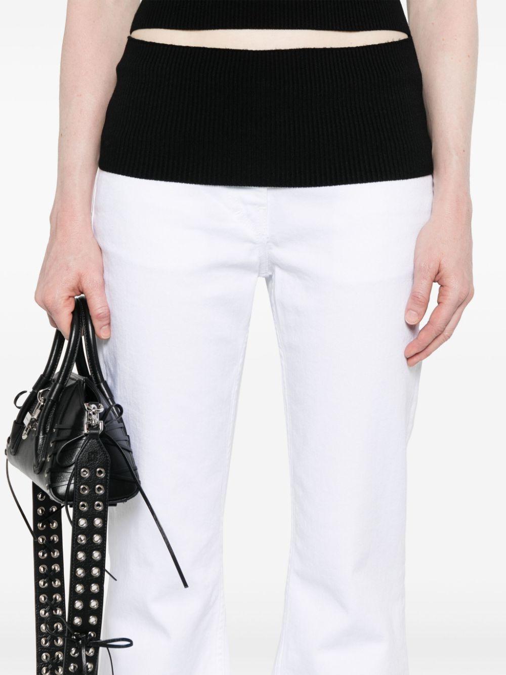 raw-cut detail low-rise flared jeans<BR/><BR/><BR/> BW514L5YB4 100 GIVENCHY 