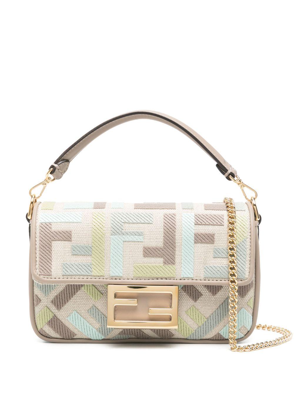 Mini Baguette cross body bag<BR/><BR/> 8BS017 AUPIF1SKI FENDI 