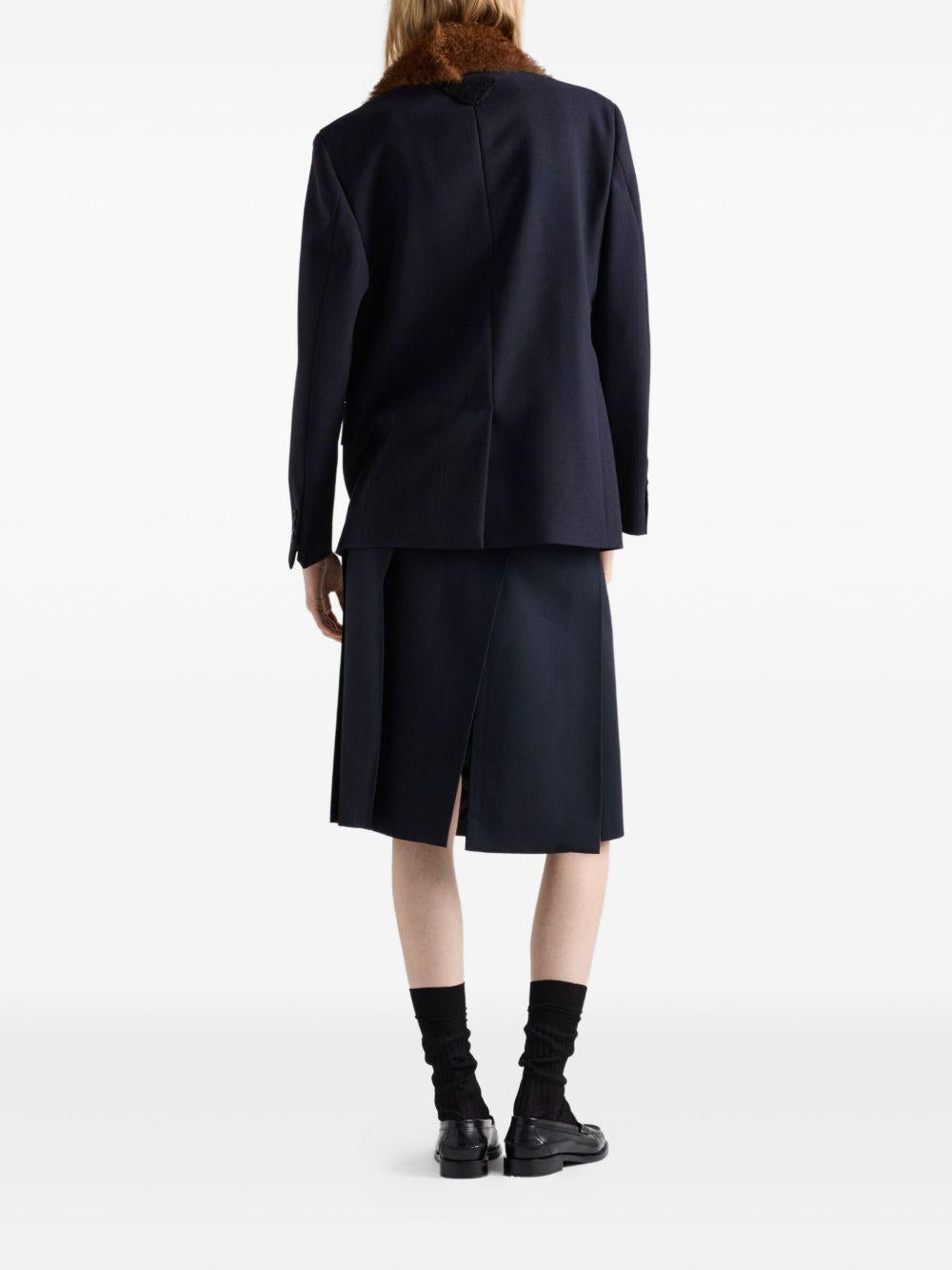 Wool hopsack skirt P117ZS-OOO 17VZF0008 PRADA 