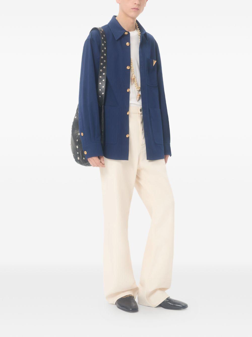 Cotton Gabardine Shirt Jacket 8V3CIO11ALS 788 VALENTINO GARAVANI 