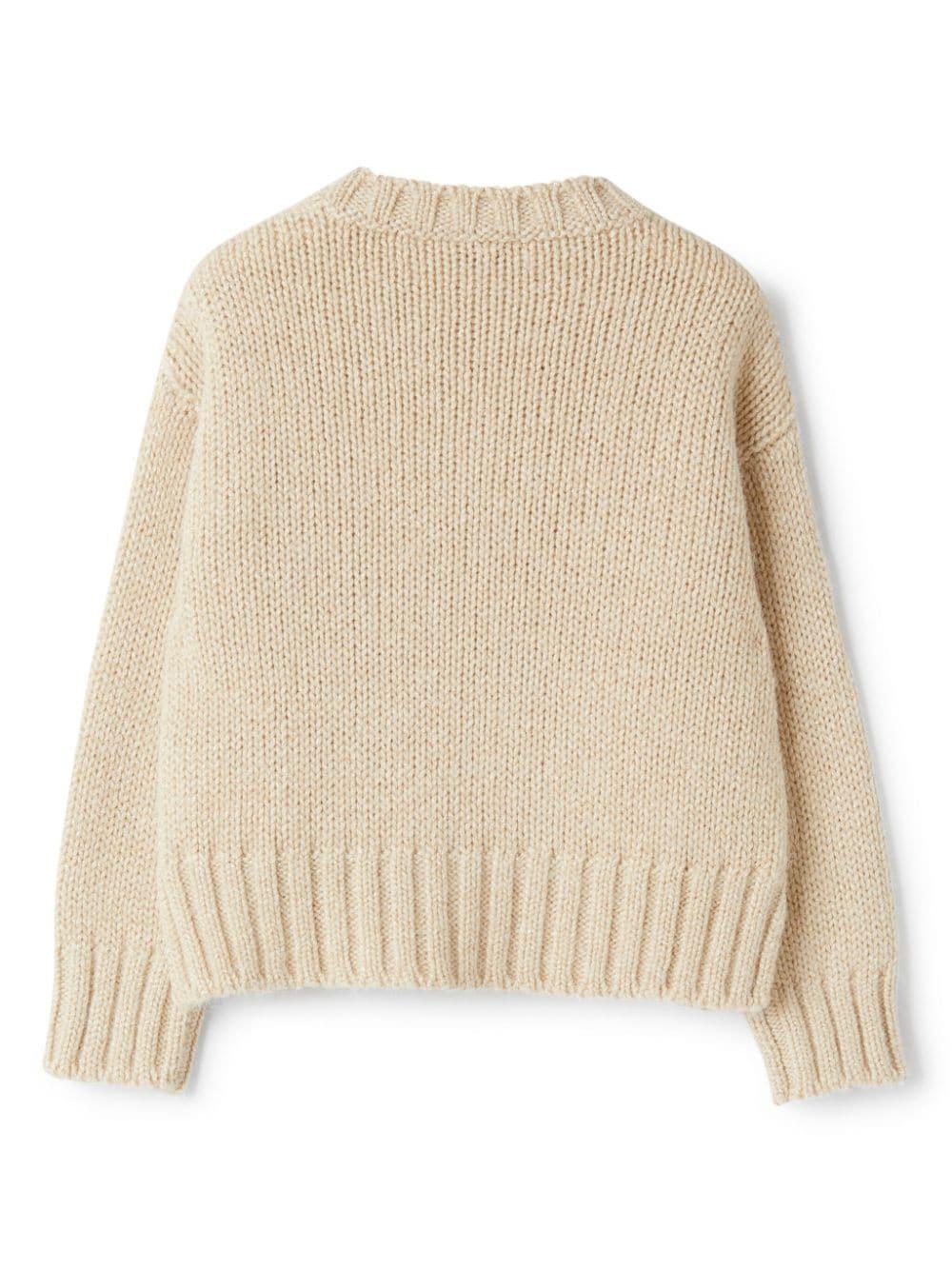Ribbed-knit jumper<BR/><BR/><BR/> A24MA474EM438 100L IL GUFO 