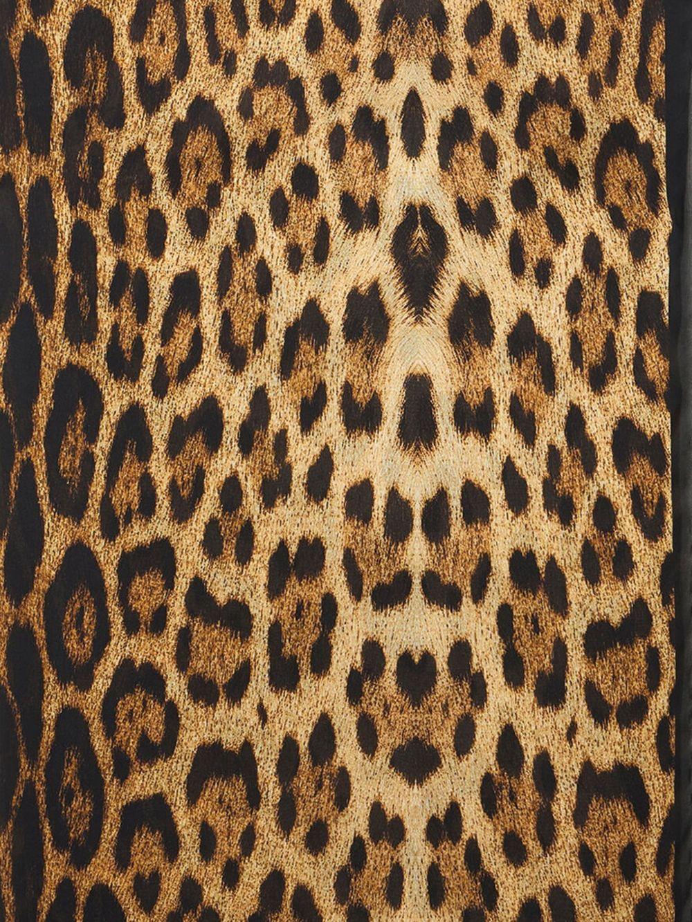 Silk Scarf With Jaguar Skin Print VWI001 HZQ7100504 ROBERTO CAVALLI 