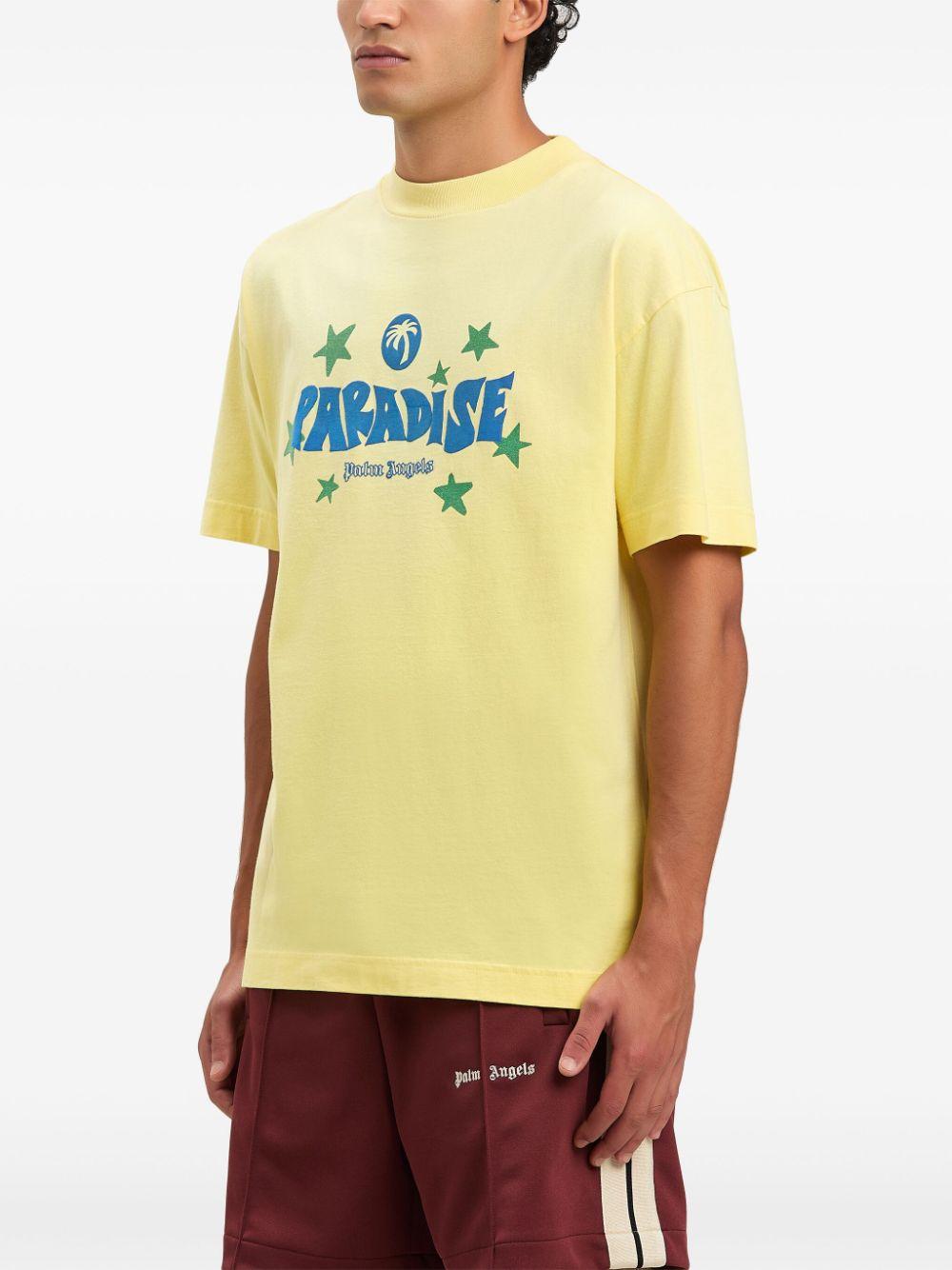 Paradise Palm T-shirt<BR/><BR/><BR/> PMAA001S25JER001 1845 PALM ANGELS 