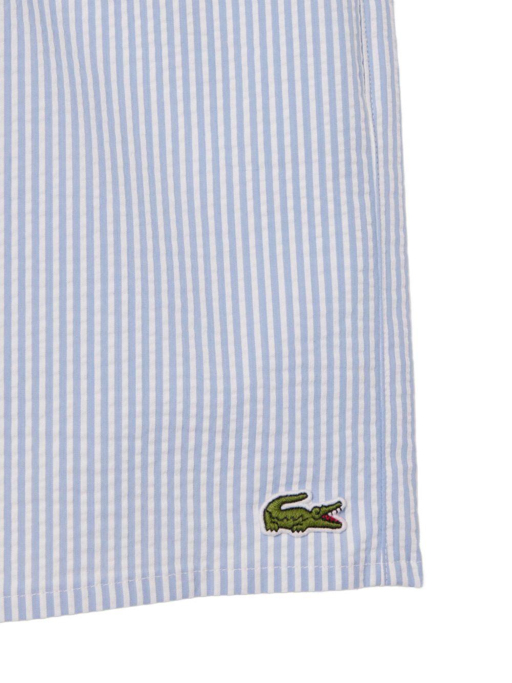 Mid-length striped swim shorts MH9089 7PM LACOSTE 