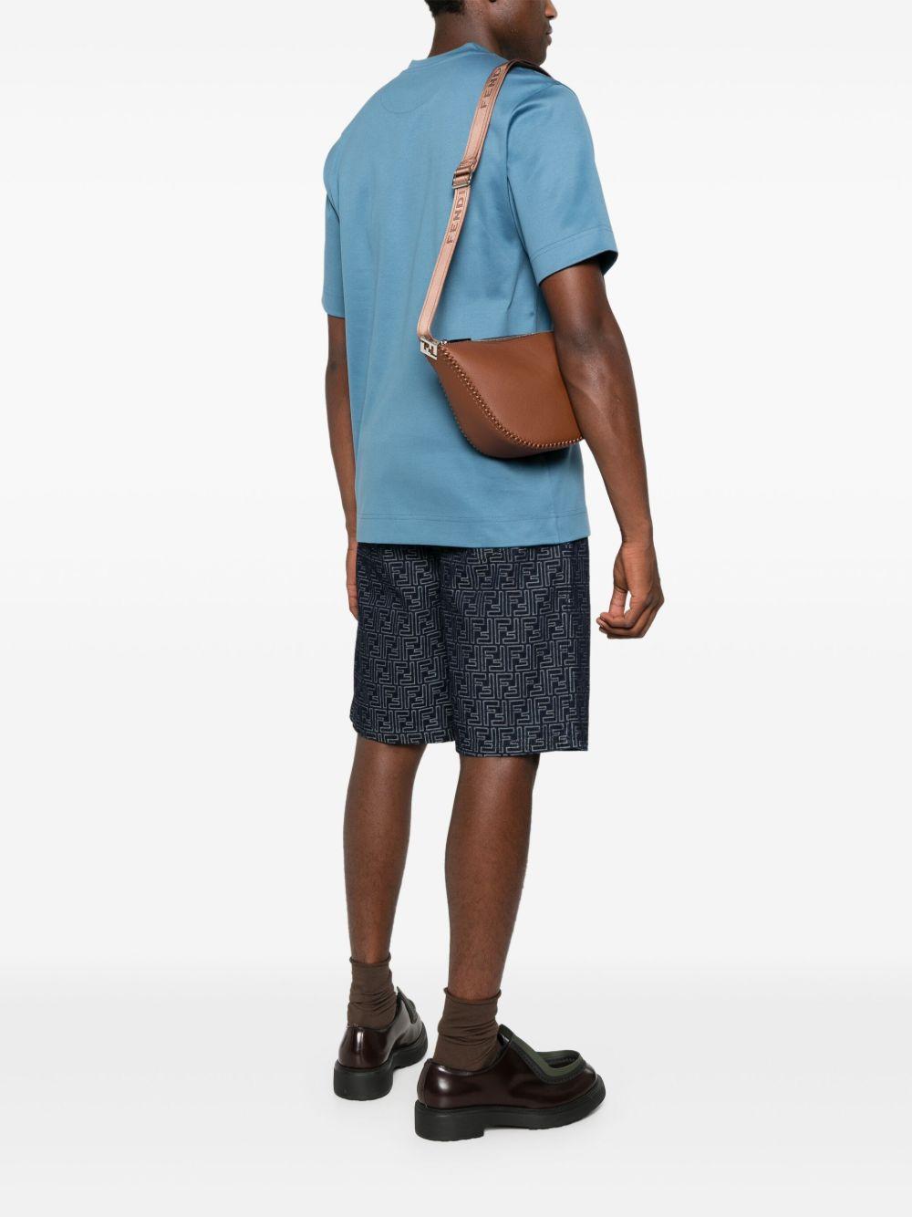 Small Fendi Melon crescent-shaped messenger bag. 7VA635 AUH0F1SK2 FENDI 