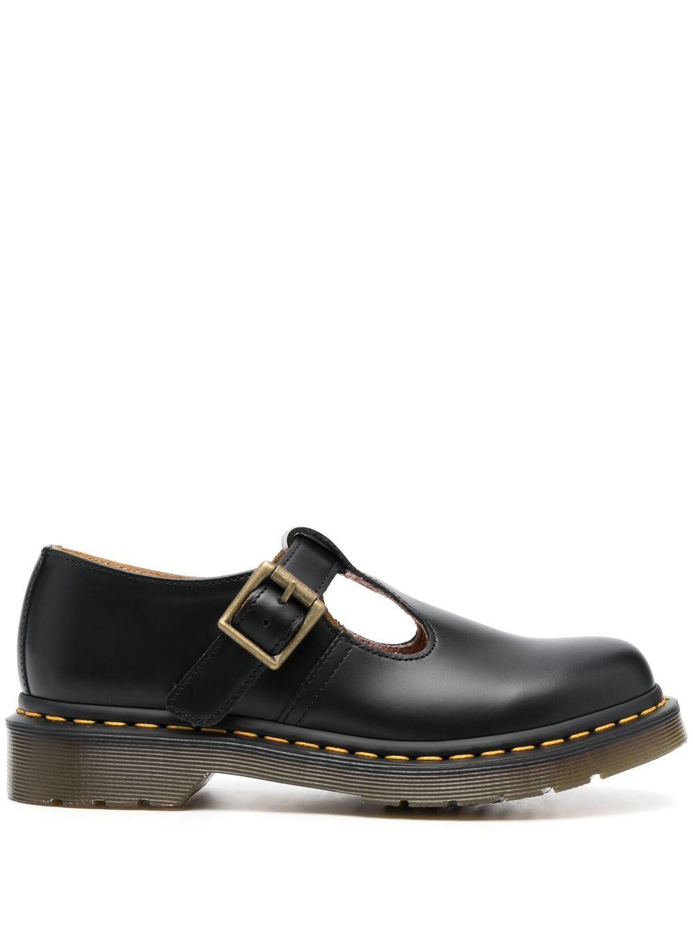 Polley Mary Jane loafers<BR/><BR/> 14852001 POLLEYBLACK SMOOTH DR. MARTENS 