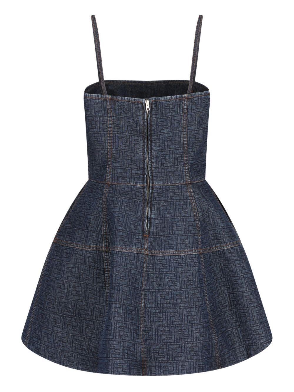 FF denim dress FLD568 AW82F1UKI FENDI 