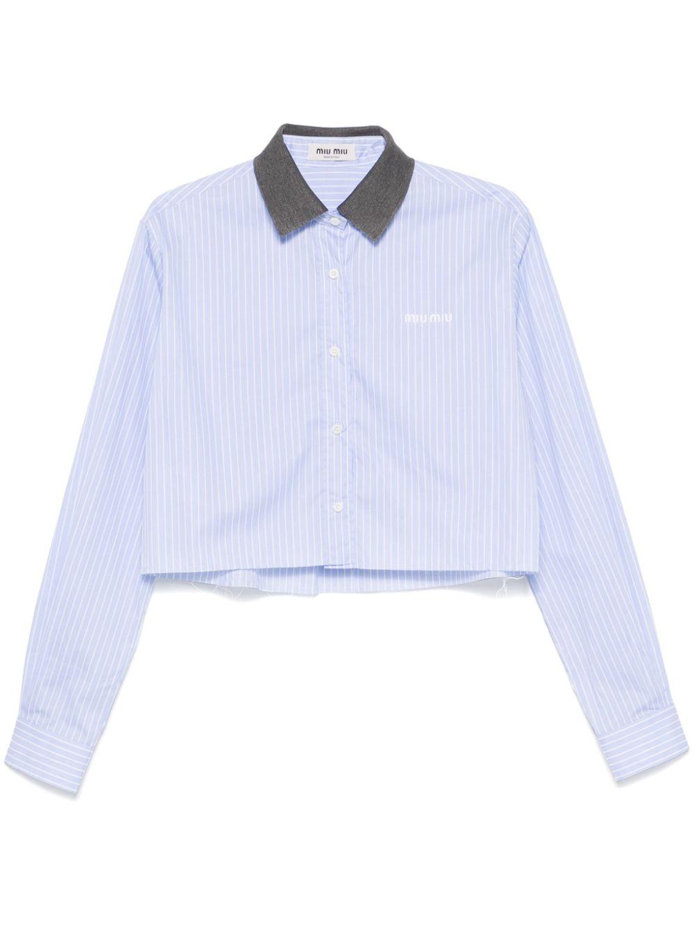 Striped shirt<BR/><BR/><BR/> MK1694 137QF0X24 MIU MIU 