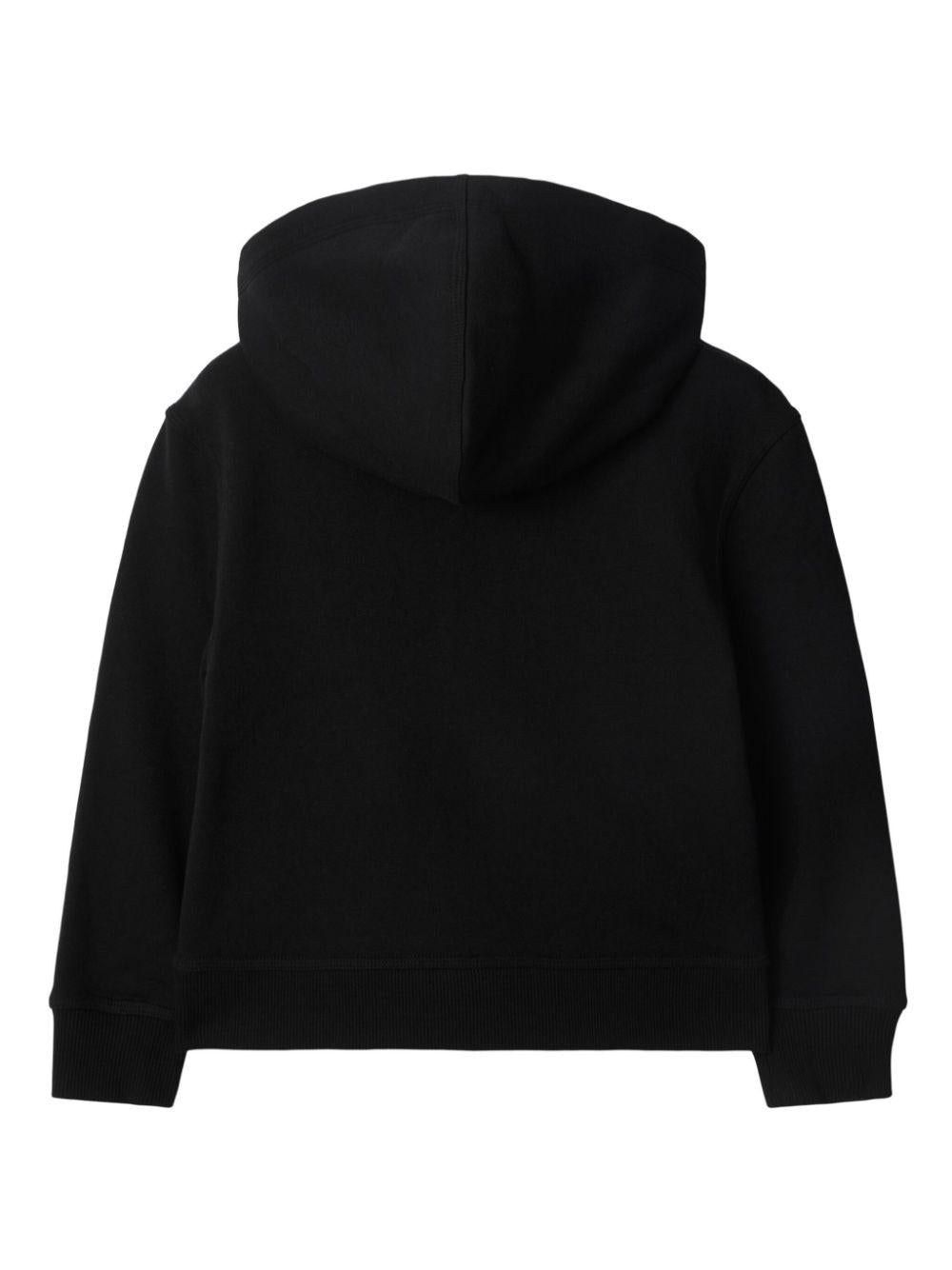 Checked-patch hoodie<BR/><BR/><BR/> 8100199 A1189 BURBERRY KIDS 