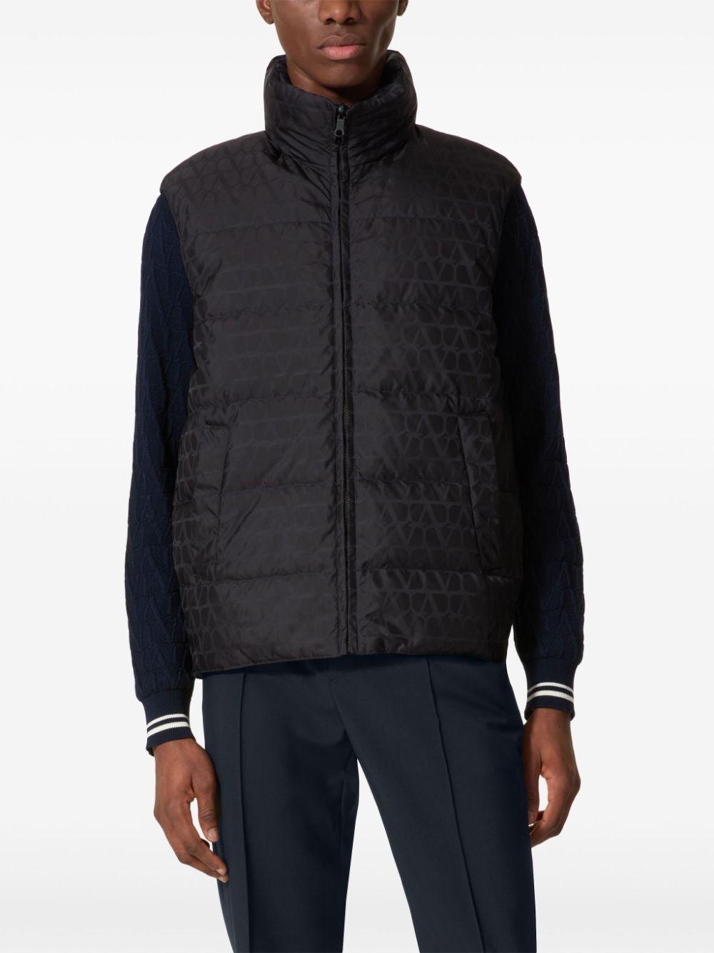 Toile Iconographe padded gilet<BR/><BR/><BR/> 5V3CQA359VF YE6 VALENTINO GARAVANI 