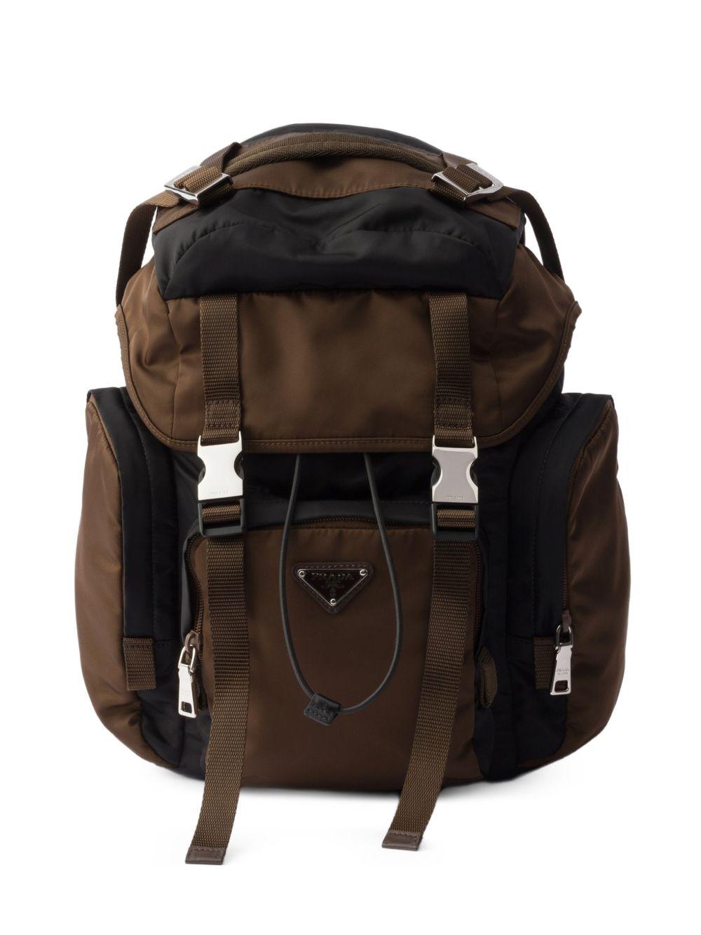 Re-Nylon and leather backpack 2VZ1212DMG VDOMF03MQ PRADA 
