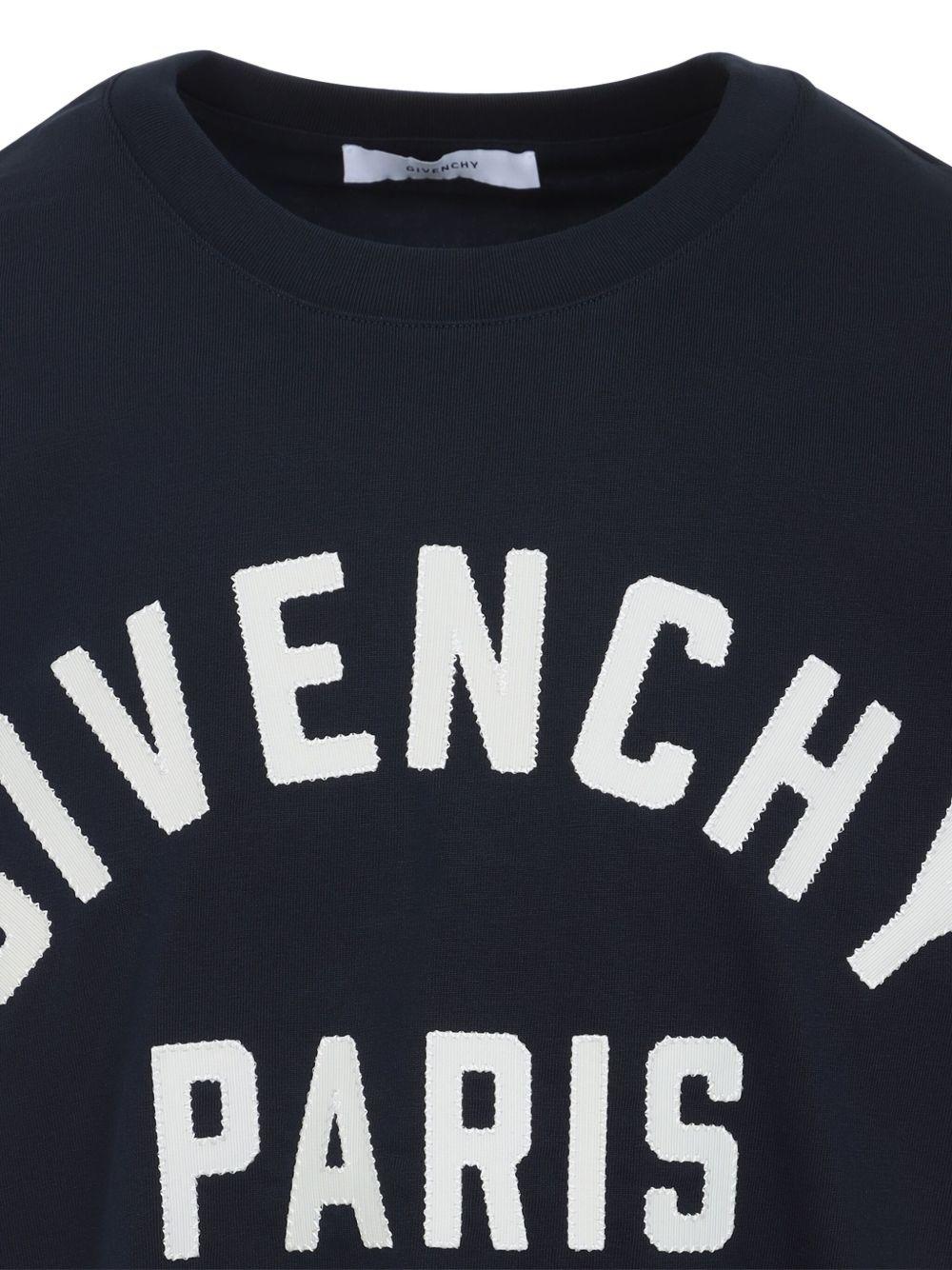 T-shirt with GIVENCHY Paris embroidery BM71NK3YRS 411 GIVENCHY 