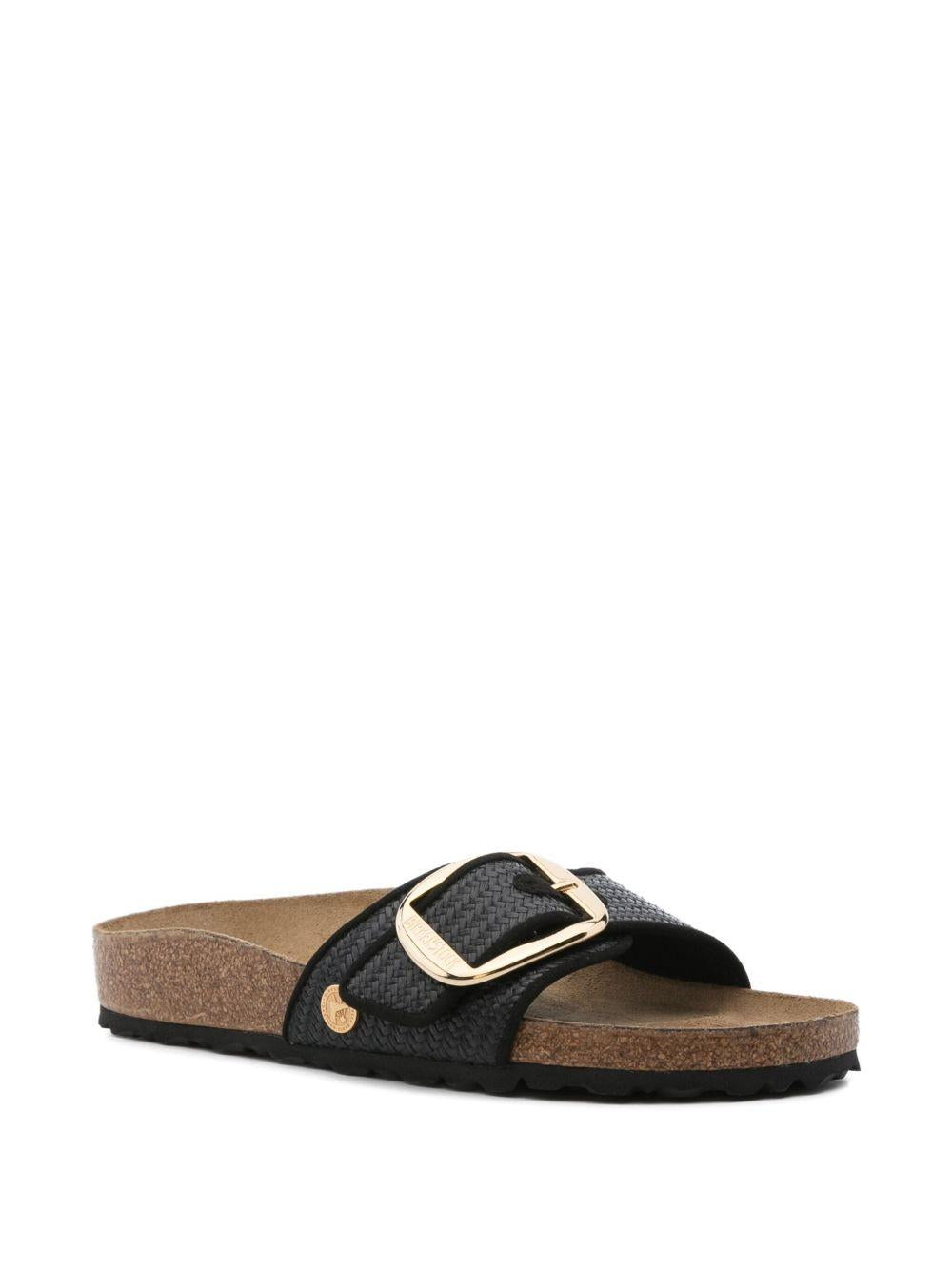 MADRID BIG BUCKLE slides 1029053 BLACK BIRKENSTOCK 