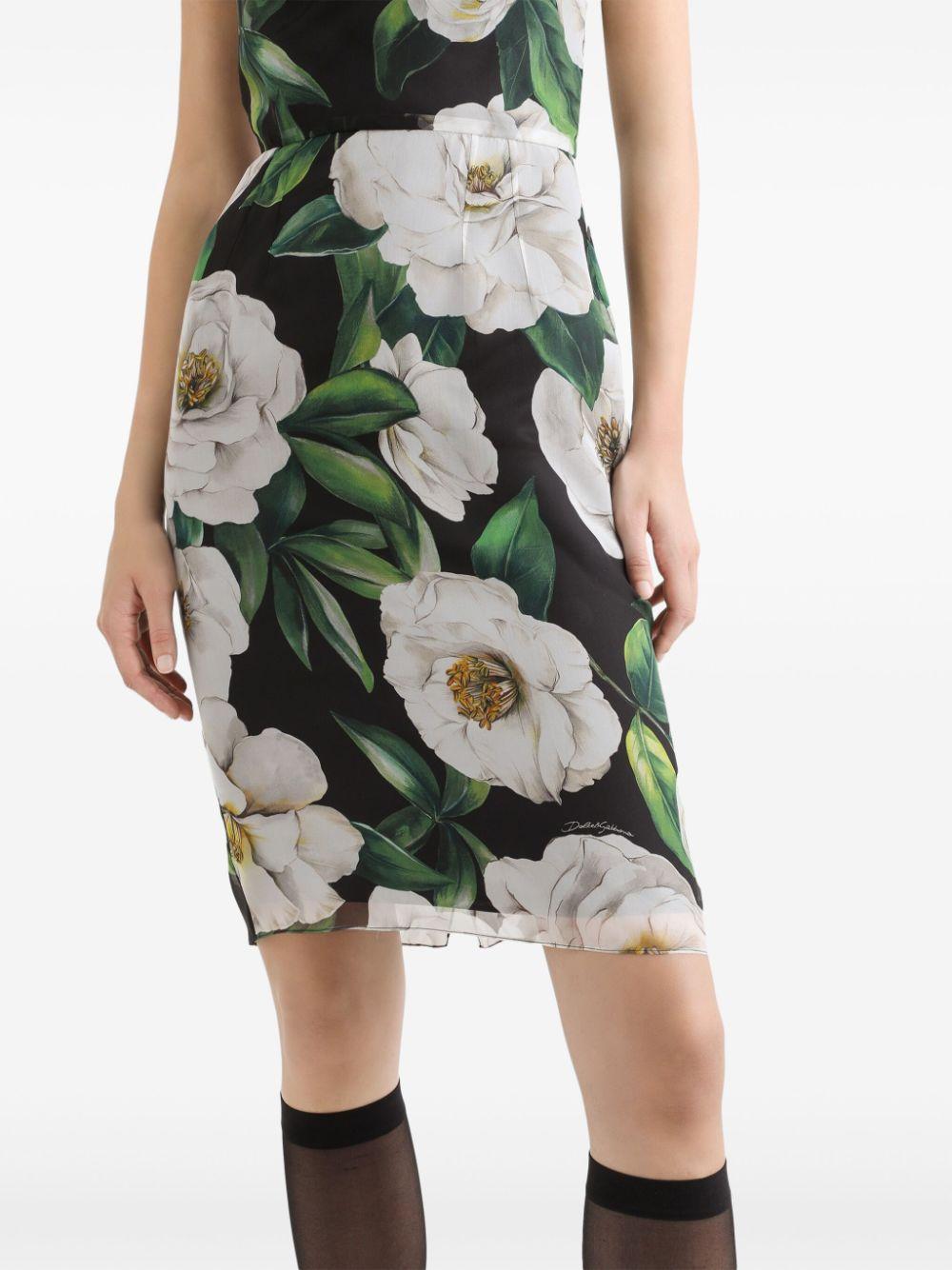 Floral-print mini dress<BR/><BR/><BR/> F6TLBT IS1XDHN5JB DOLCE & GABBANA 