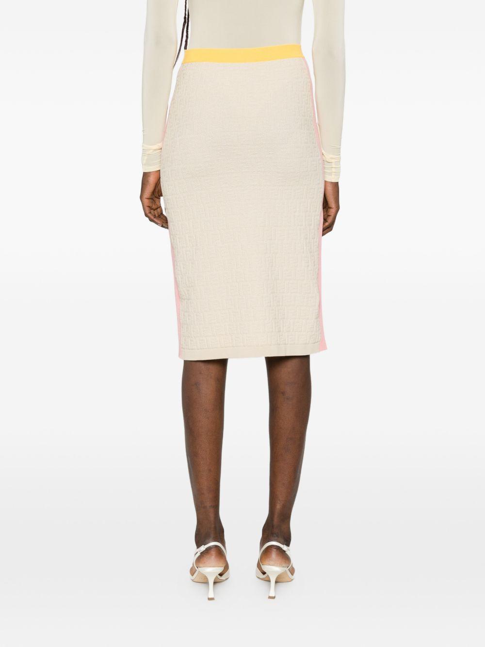 cotton and silk skirt FZS031 AW4SF0WC4 FENDI 