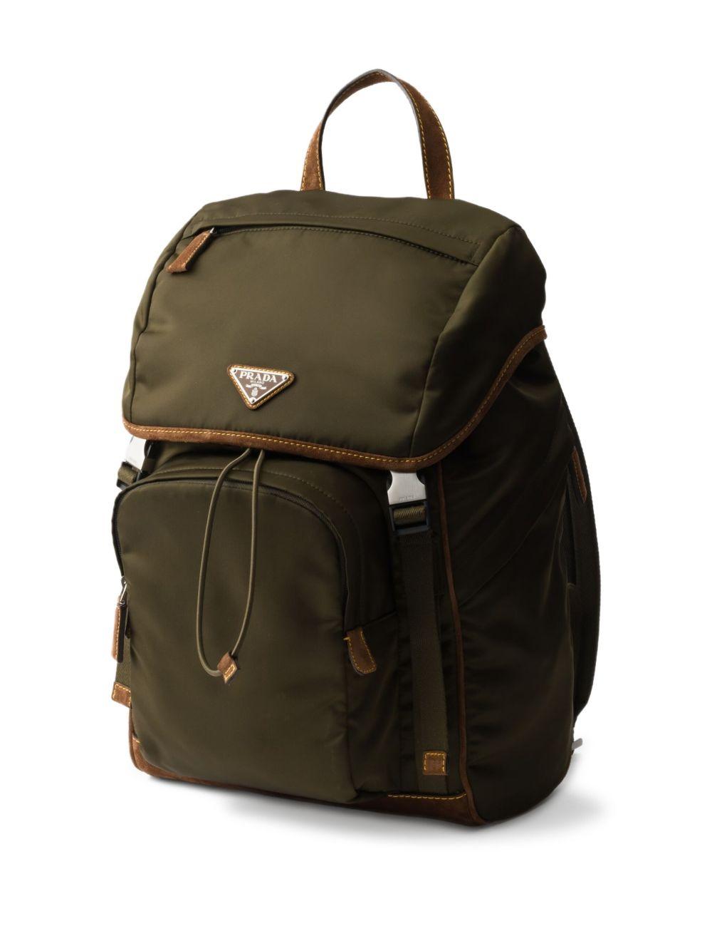 Re-Nylon and suede backpack 2VZ135384 V-HBFF041O PRADA 