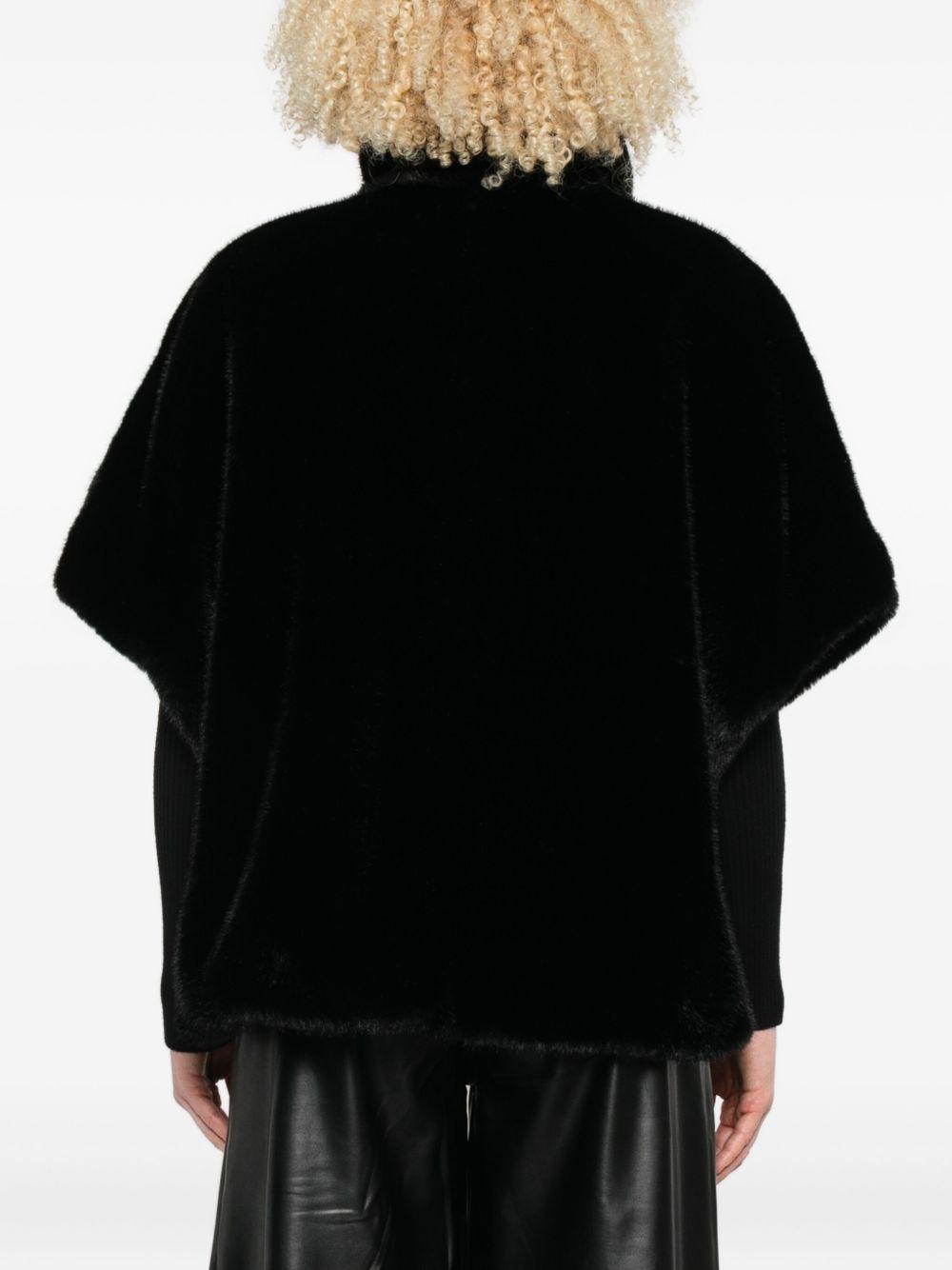 Faux fur cape 103837 A2PIZ99 PINKO 