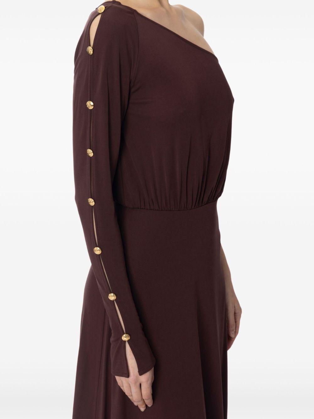 One-shoulder midi dress<BR/><BR/> AB80252E2 644 ELISABETTA FRANCHI 