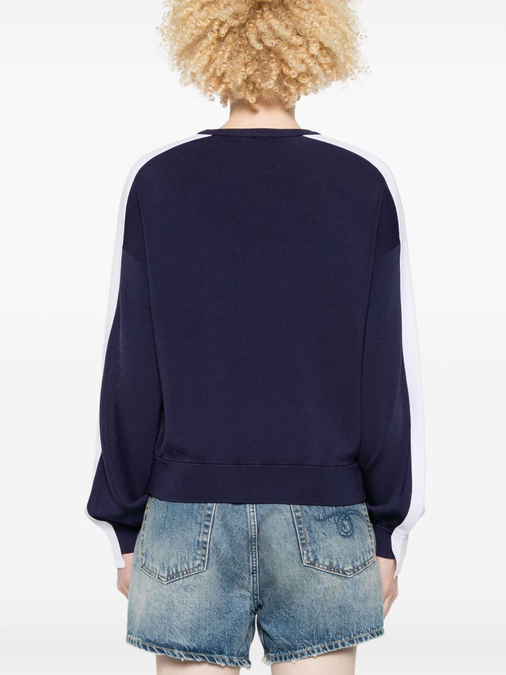 Logo-embossed sweater<BR/><BR/><BR/> 104002 A2FQEZ1 PINKO 