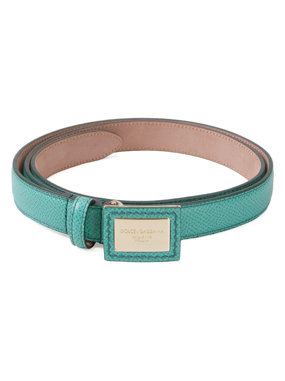 Leather belt with gold details BE1029 A1001 80605 DOLCE & GABBANA 