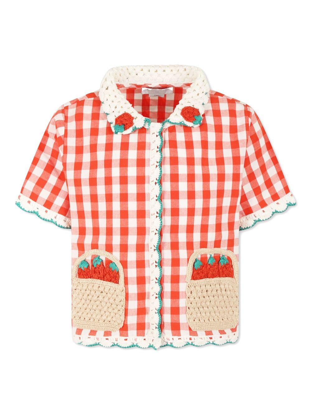 Shirt with strawberry details TW5A31 Z2596421BC STELLA McCARTNEY KIDS 