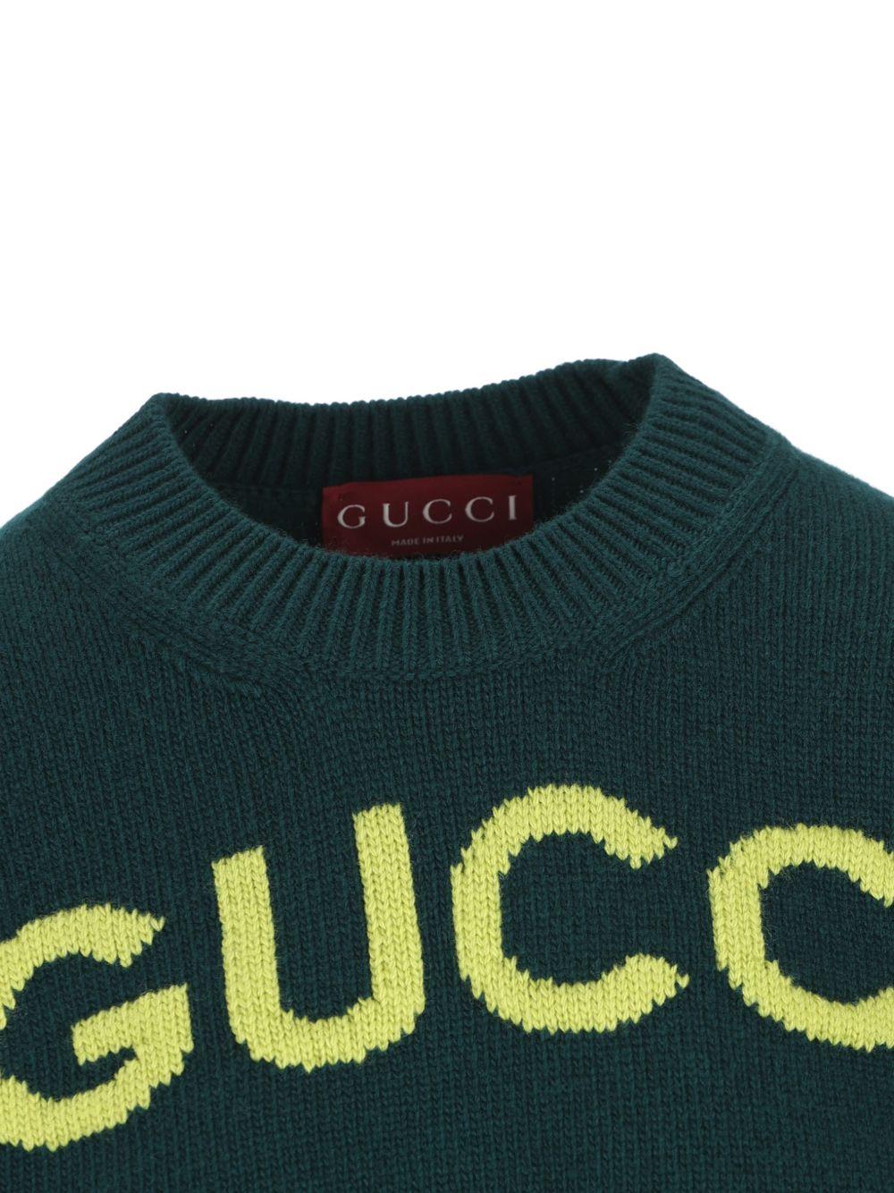 Soft wool top with intarsia 851972 XKEBC3027 GUCCI 