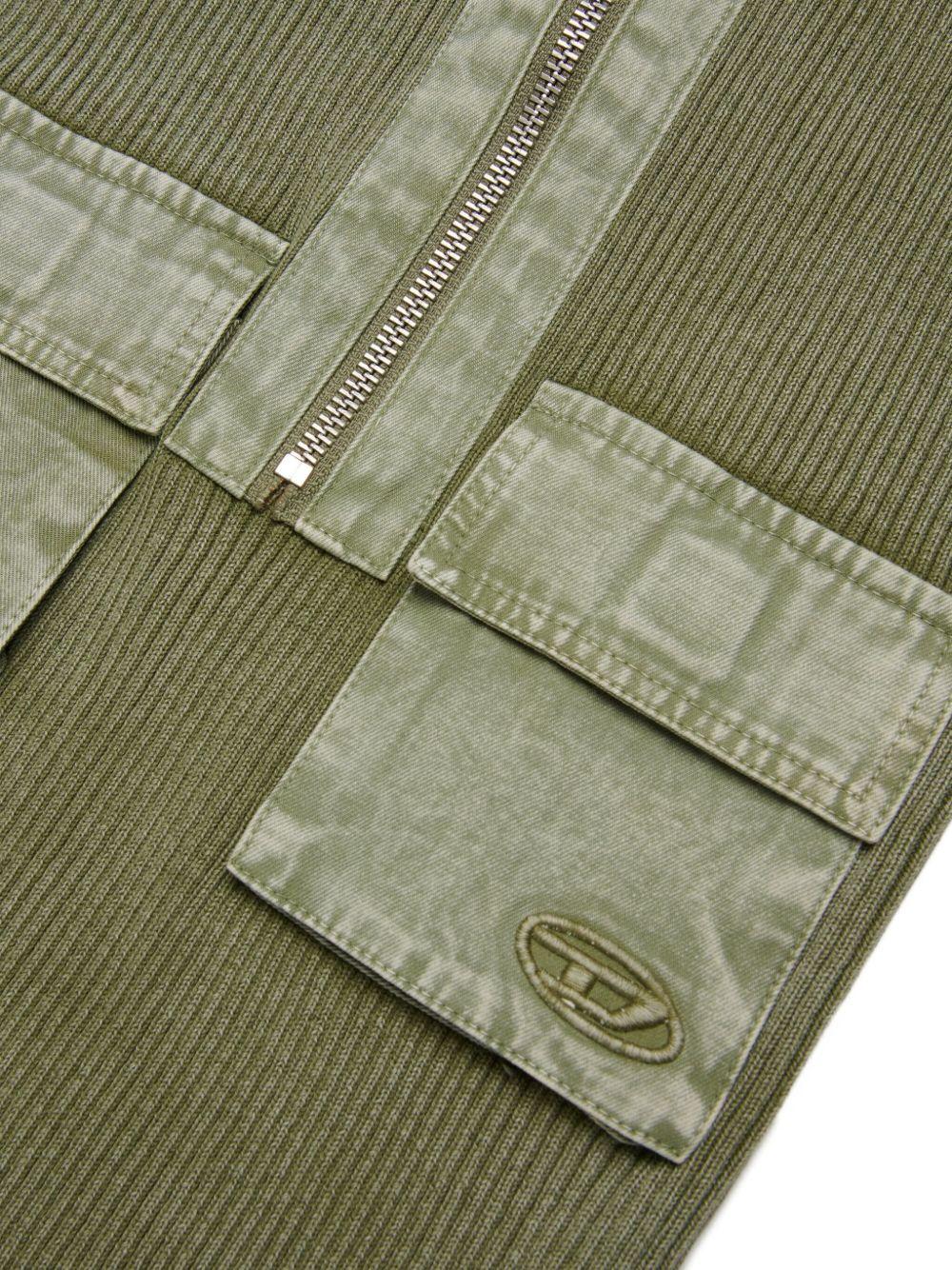 Ribbed cotton dress with patch pockets J02631 KYA0DK511 DIESEL KIDS 
