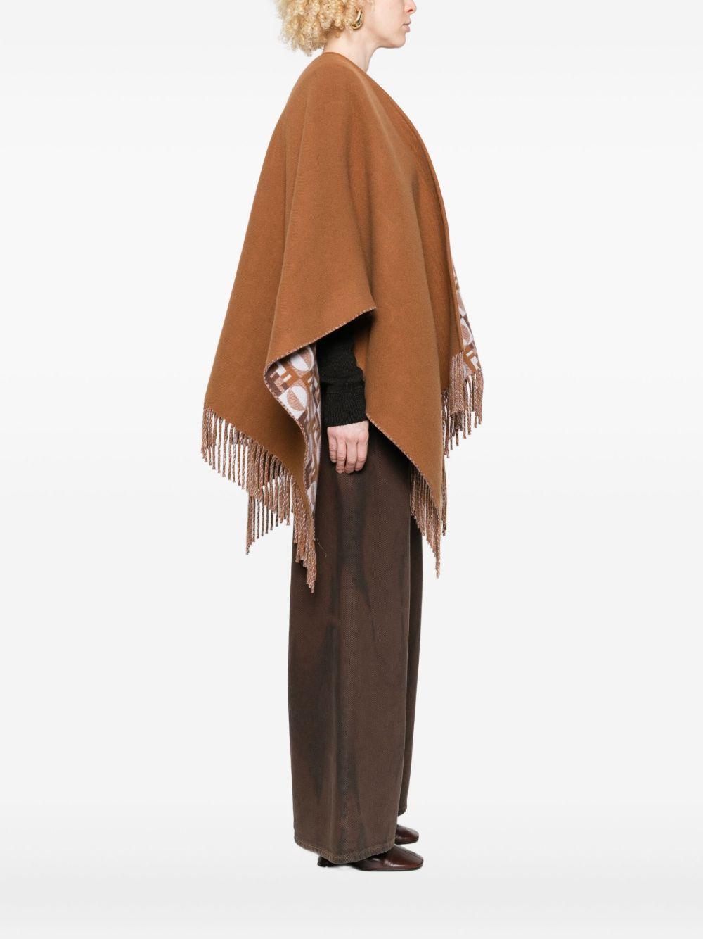 Reversible wool and cashmere poncho FXX808 AYKTF0X2L FENDI 