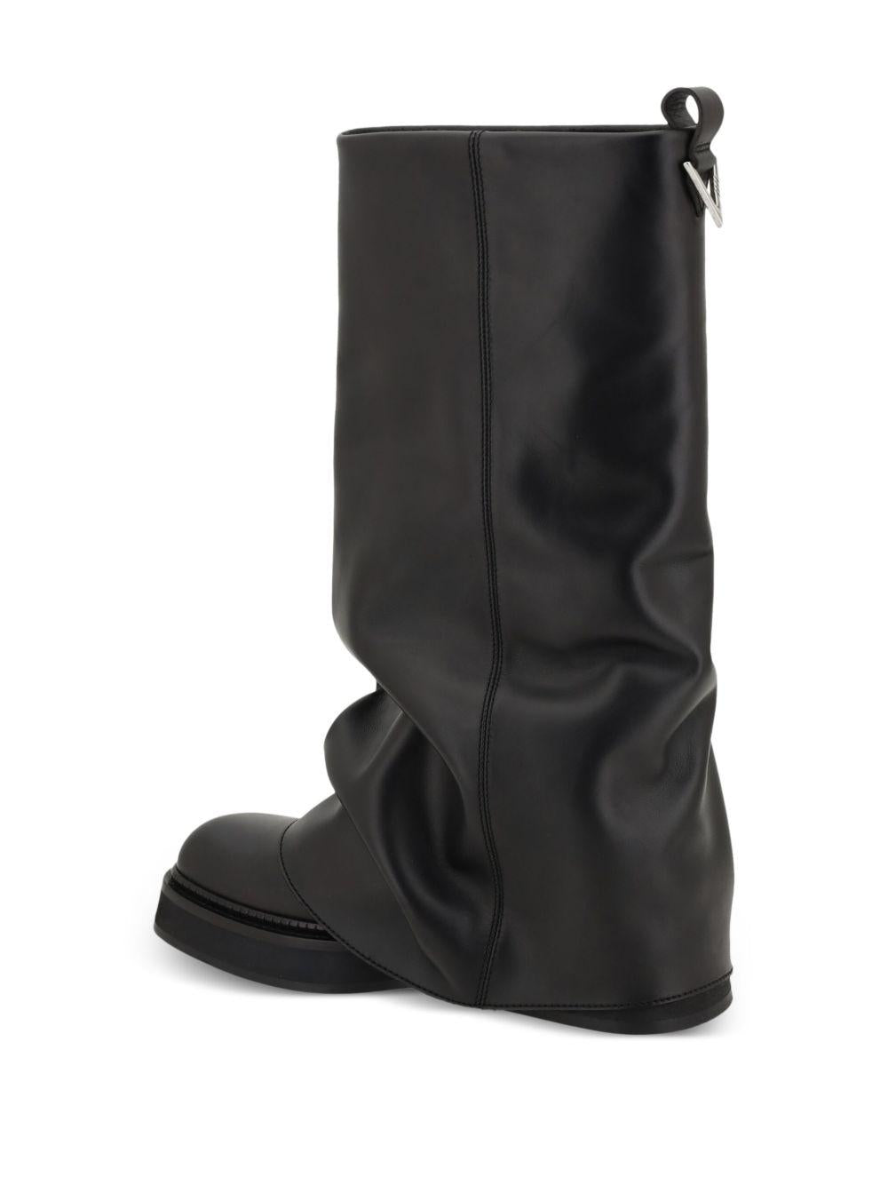 ''Robin'' black combat boot 241WSH00798 LBT019AA100 THE ATTICO 