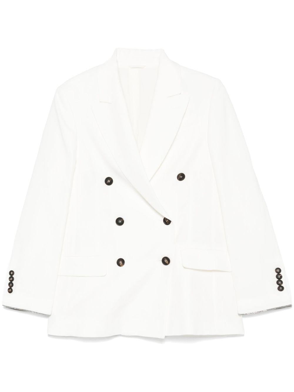 Double-breasted blazer<BR/><BR/><BR/> MH1267040 C600 BRUNELLO CUCINELLI 