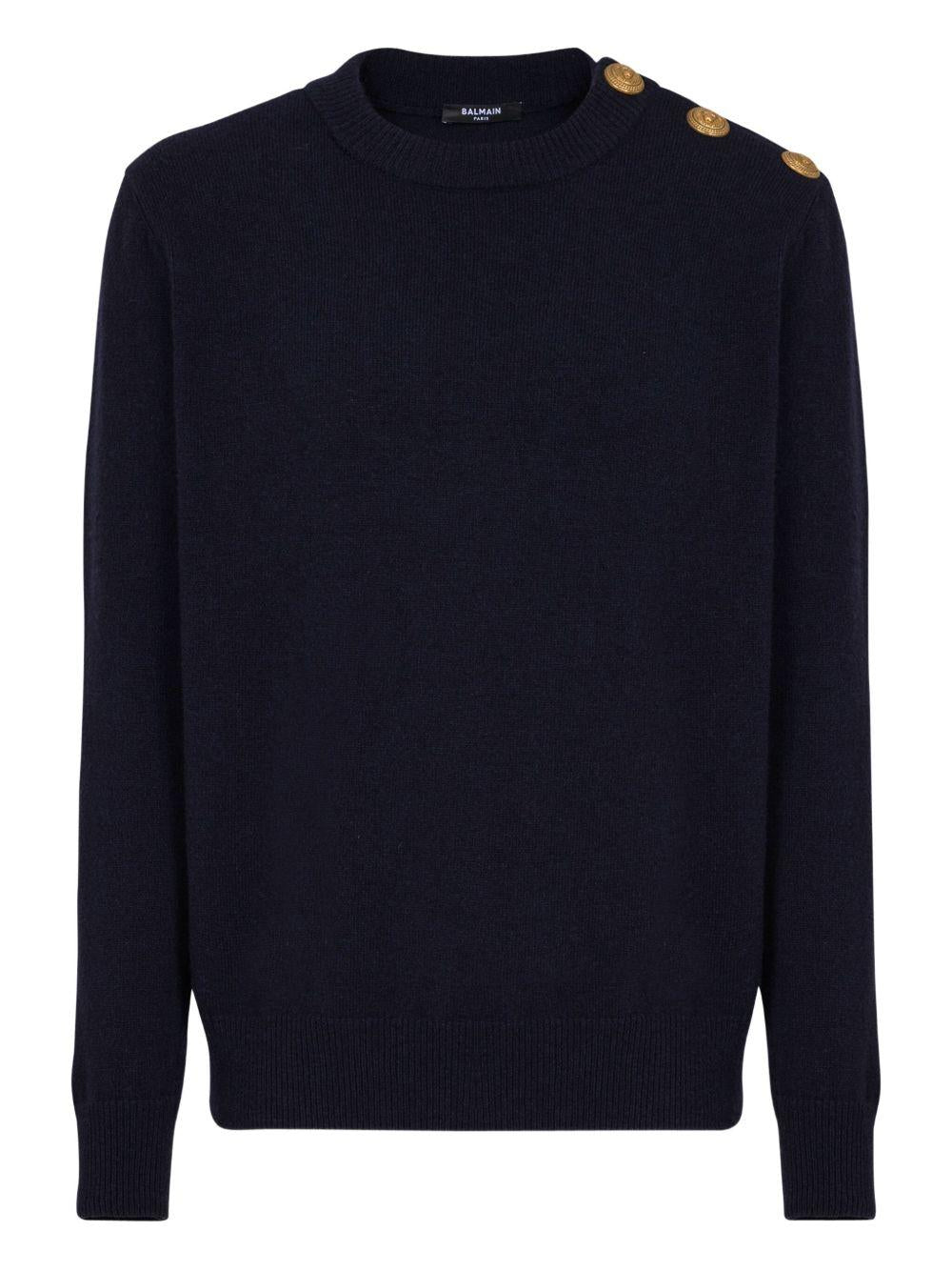 Eco-cashmere jumper FH1KD010KI87 6AJ BALMAIN 