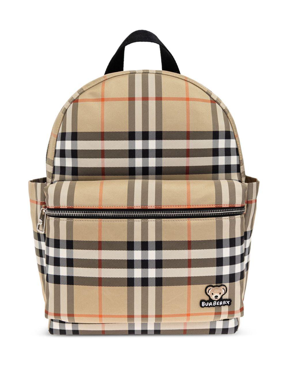 Check Backpack 8108445 B9368 BURBERRY KIDS 
