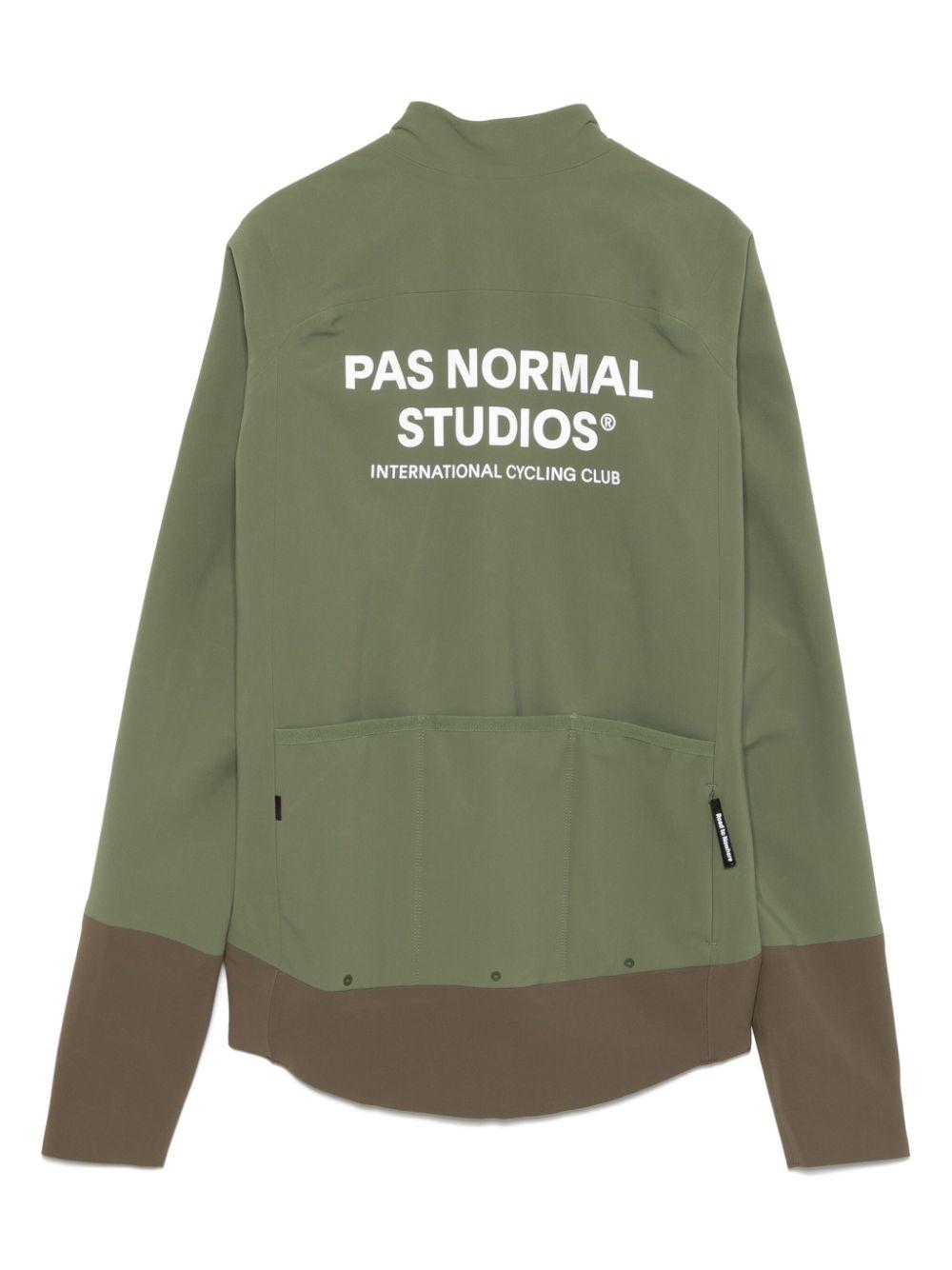 Mechanism cycling jacket<BR/><BR/><BR/> MH0109AI ARMY GREEN/DARK STONE PAS NORMAL STUDIOS 