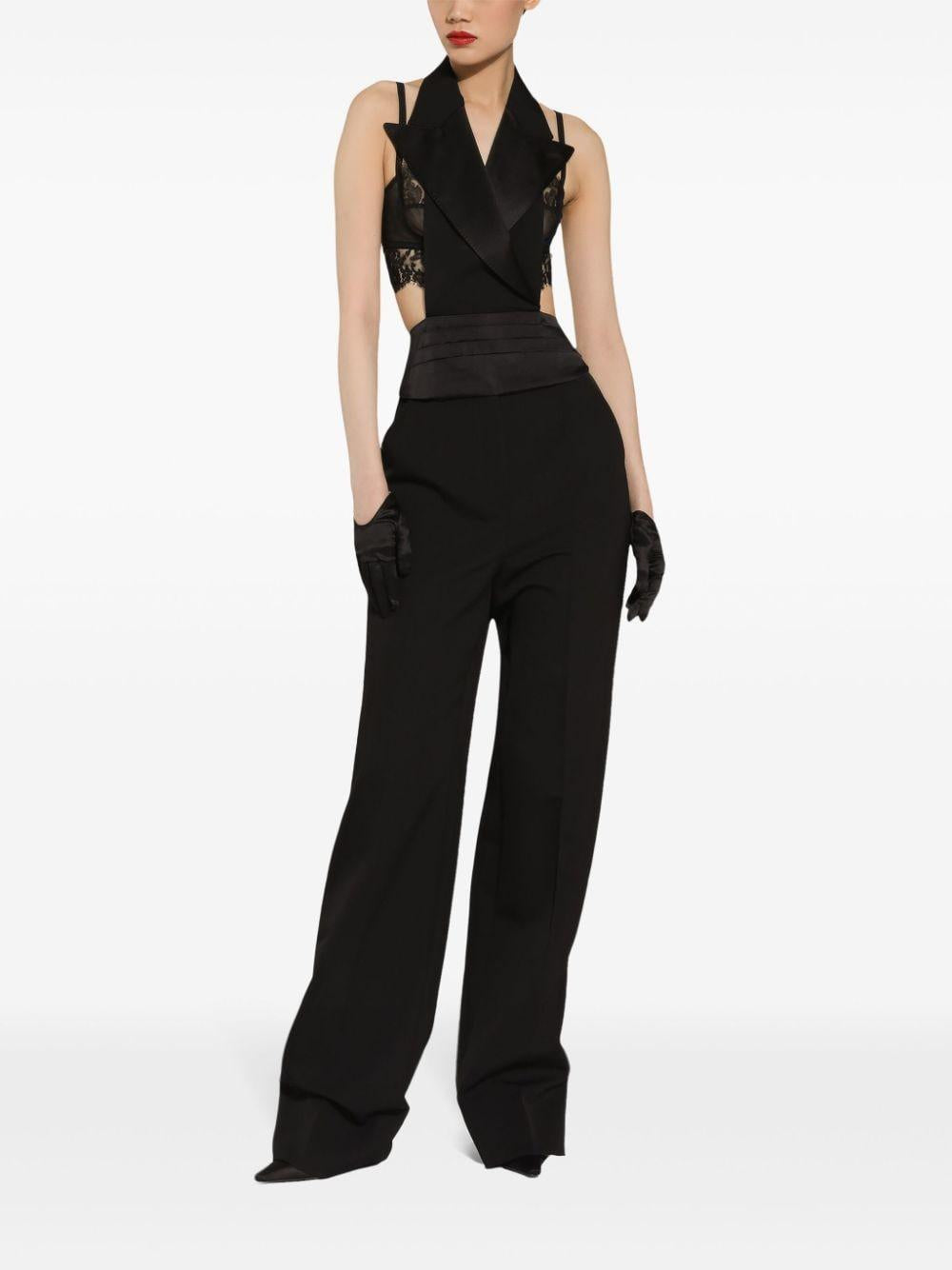 Tailored gabardine trousers<BR/><BR/><BR/> FTC8ZT FU21EN0000 DOLCE & GABBANA 