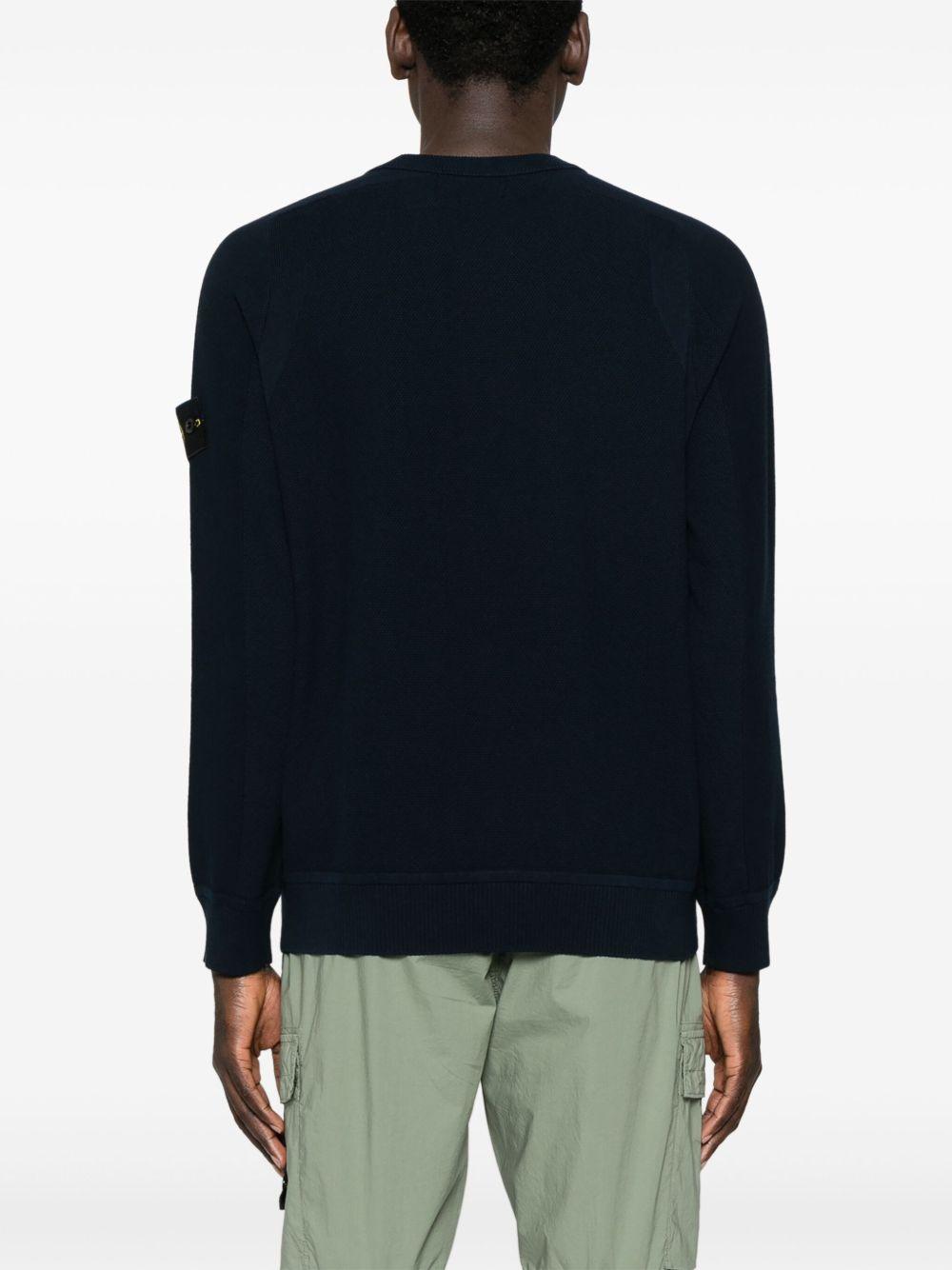 Piqué-weave sweatshirt<BR/><BR/><BR/> 5100036 S00B5V0020 STONE ISLAND 