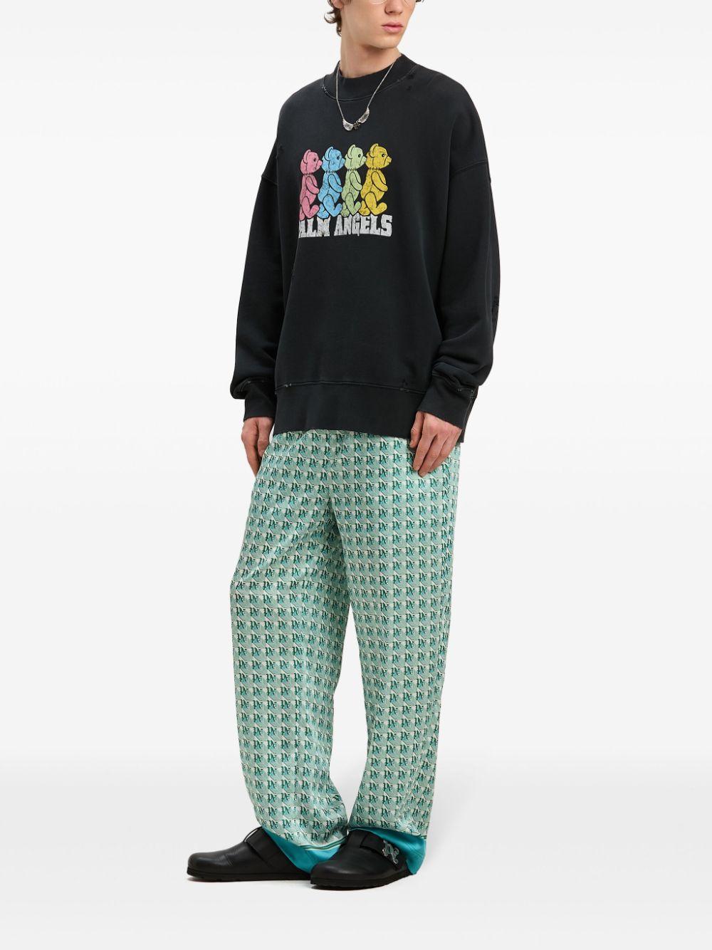 Crossroads Bear sweatshirt<BR/><BR/><BR/> PMBA026S25FLE004 1084 PALM ANGELS 
