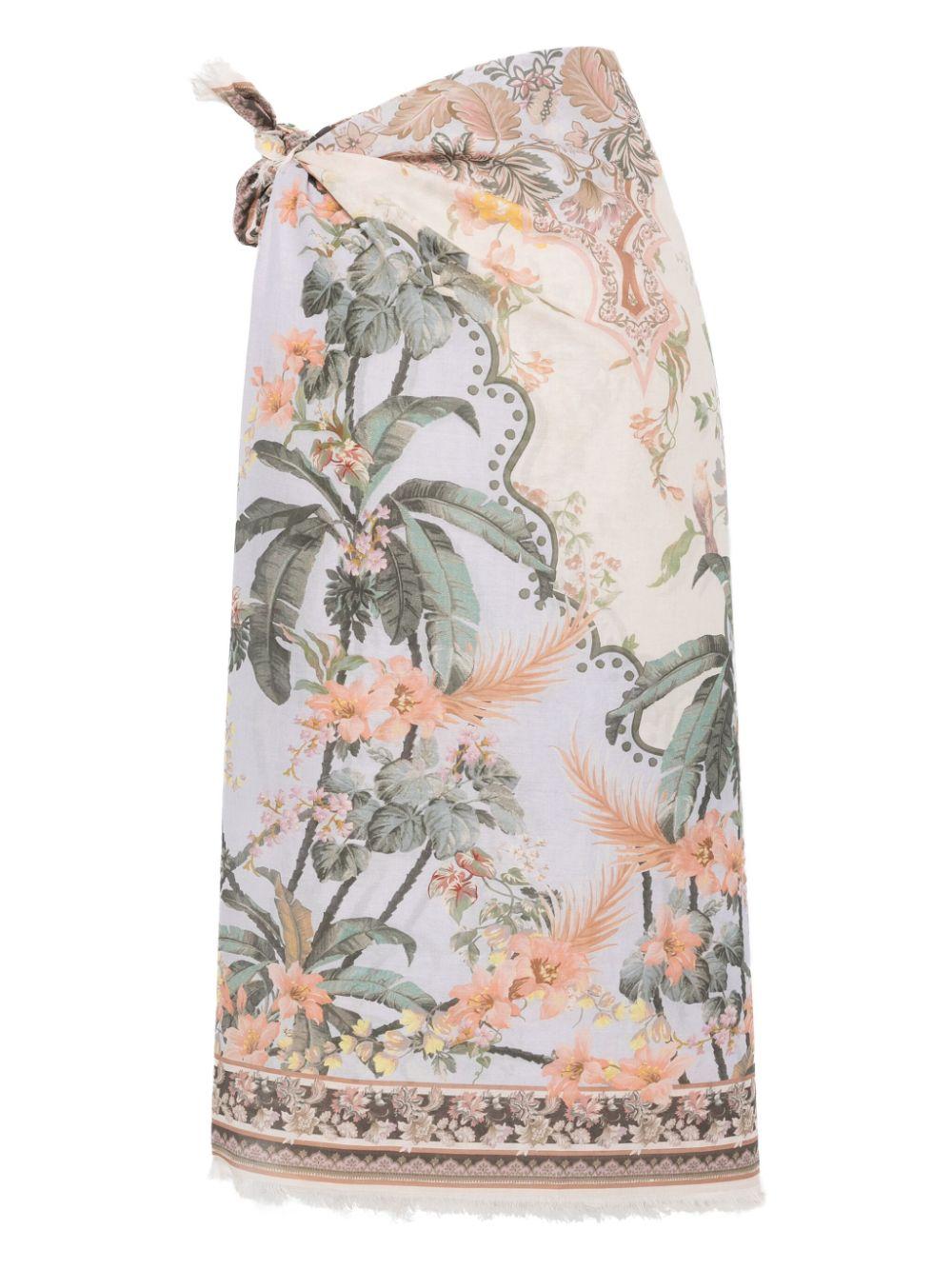 Printed cotton pareo<BR/><BR/><BR/> 2978XR25A2 BUF ZIMMERMANN 
