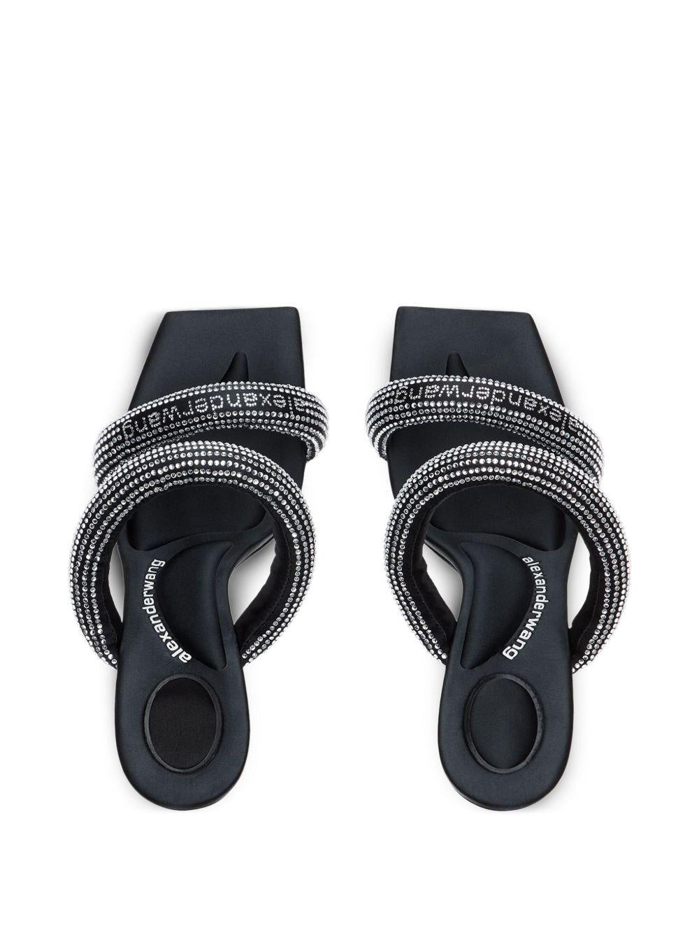 Crystal hotfix julie tubular sandals 30325S011 012C ALEXANDER WANG 
