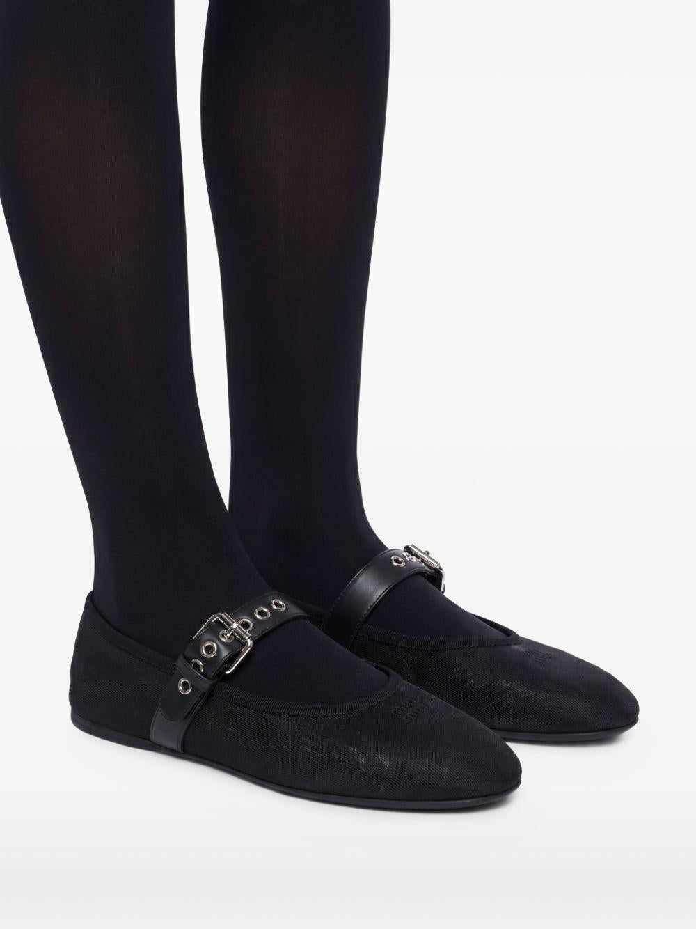 Mesh fabric ballerinas 5F373E099 F-005F0002 MIU MIU 