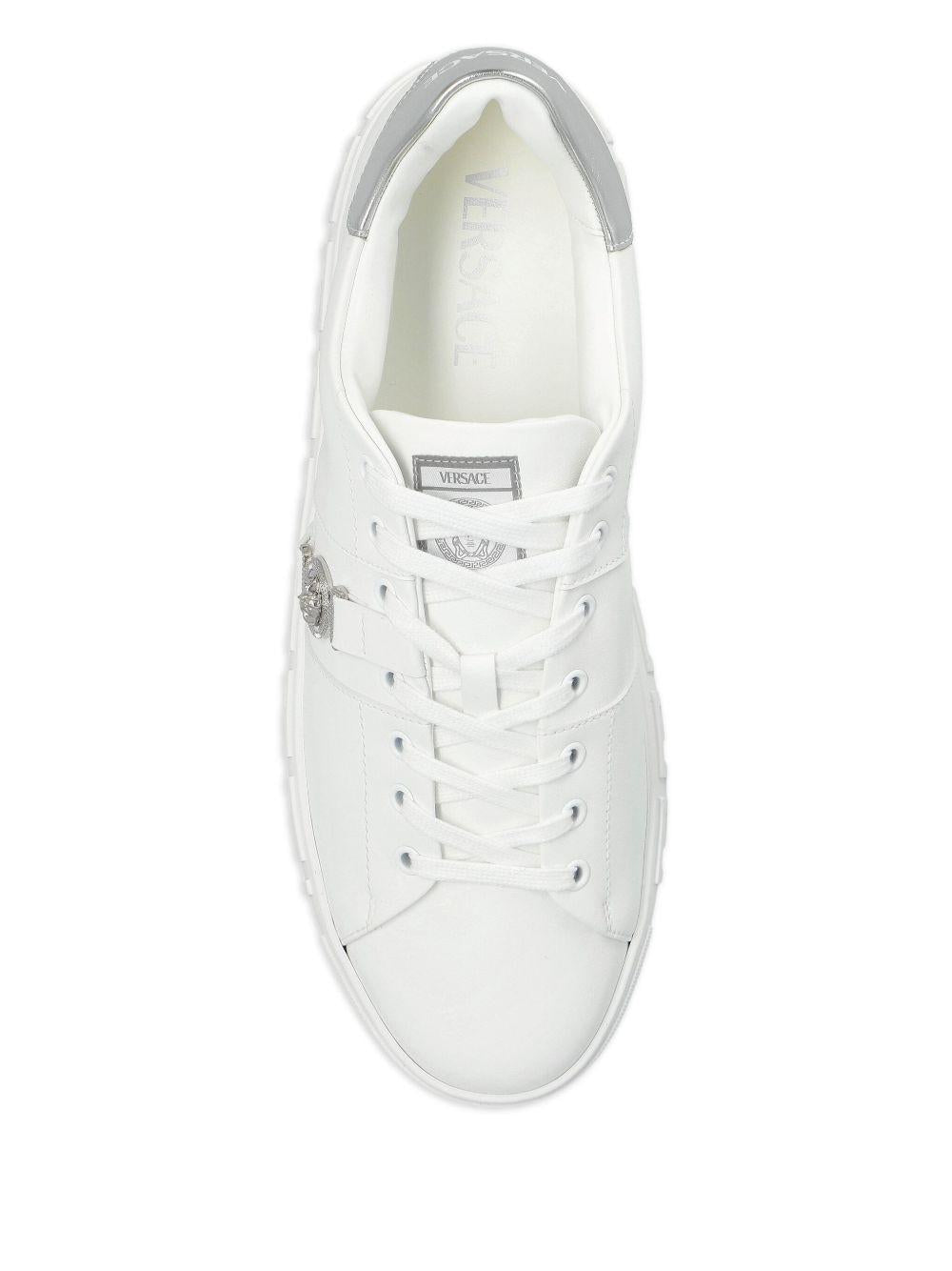 Greca Leather Trainers 1014460 1A149572W270 VERSACE 