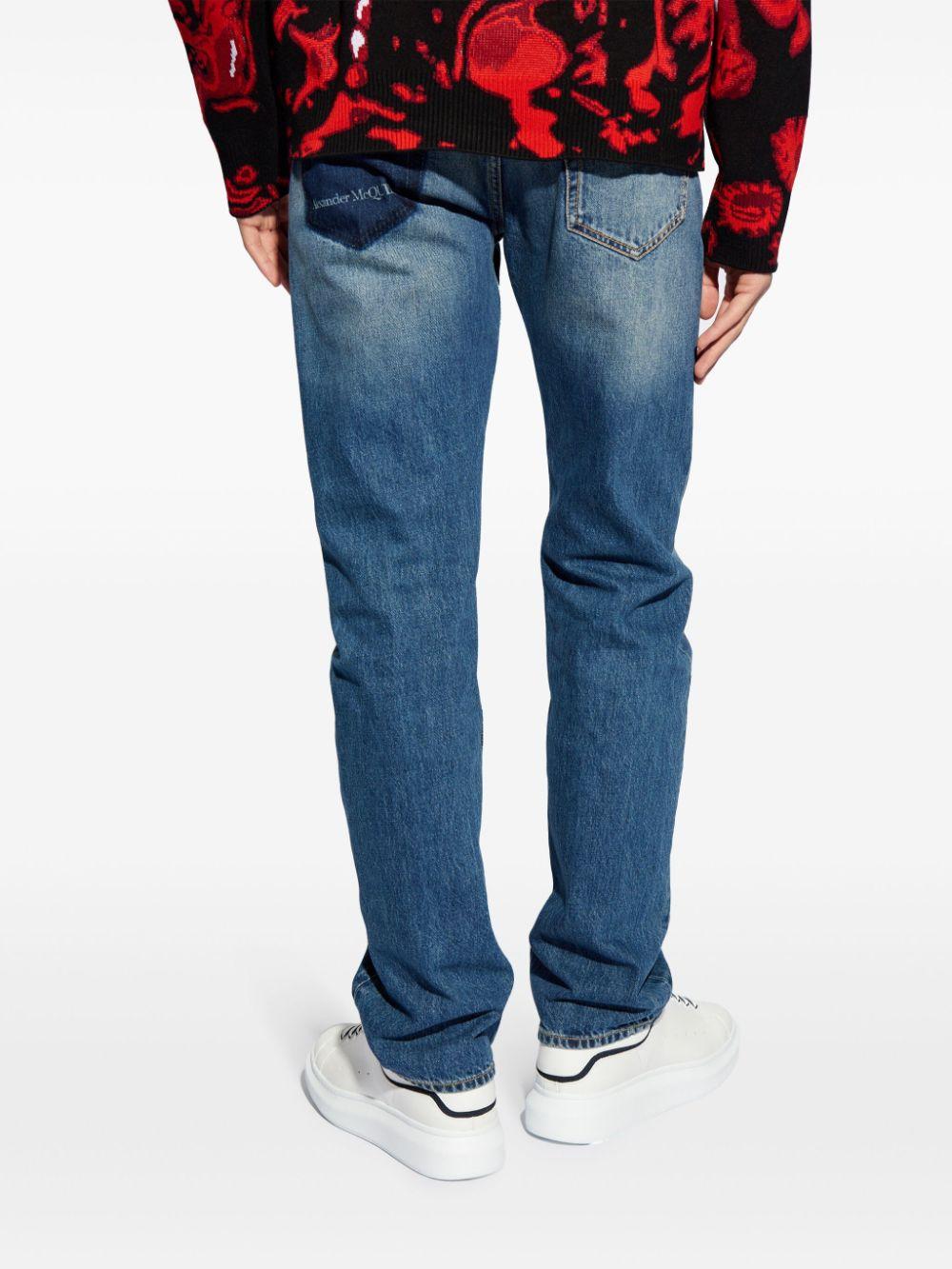 Logo-print straight-leg jeans 794082 QYAA54211 ALEXANDER MCQUEEN 